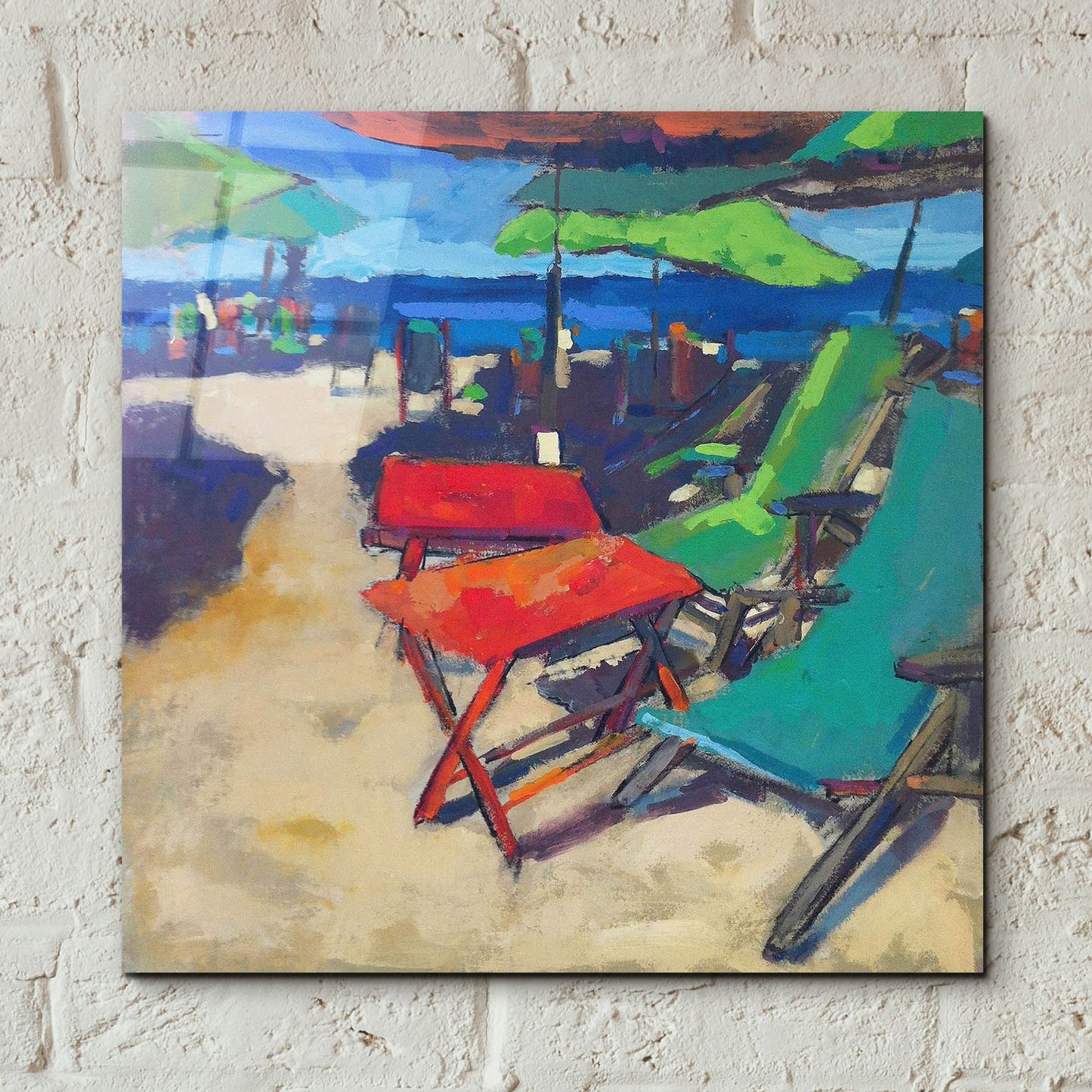 Epic Art ' Playa' by Page Pearson Railsback, Acrylic Glass Wall Art,12x12