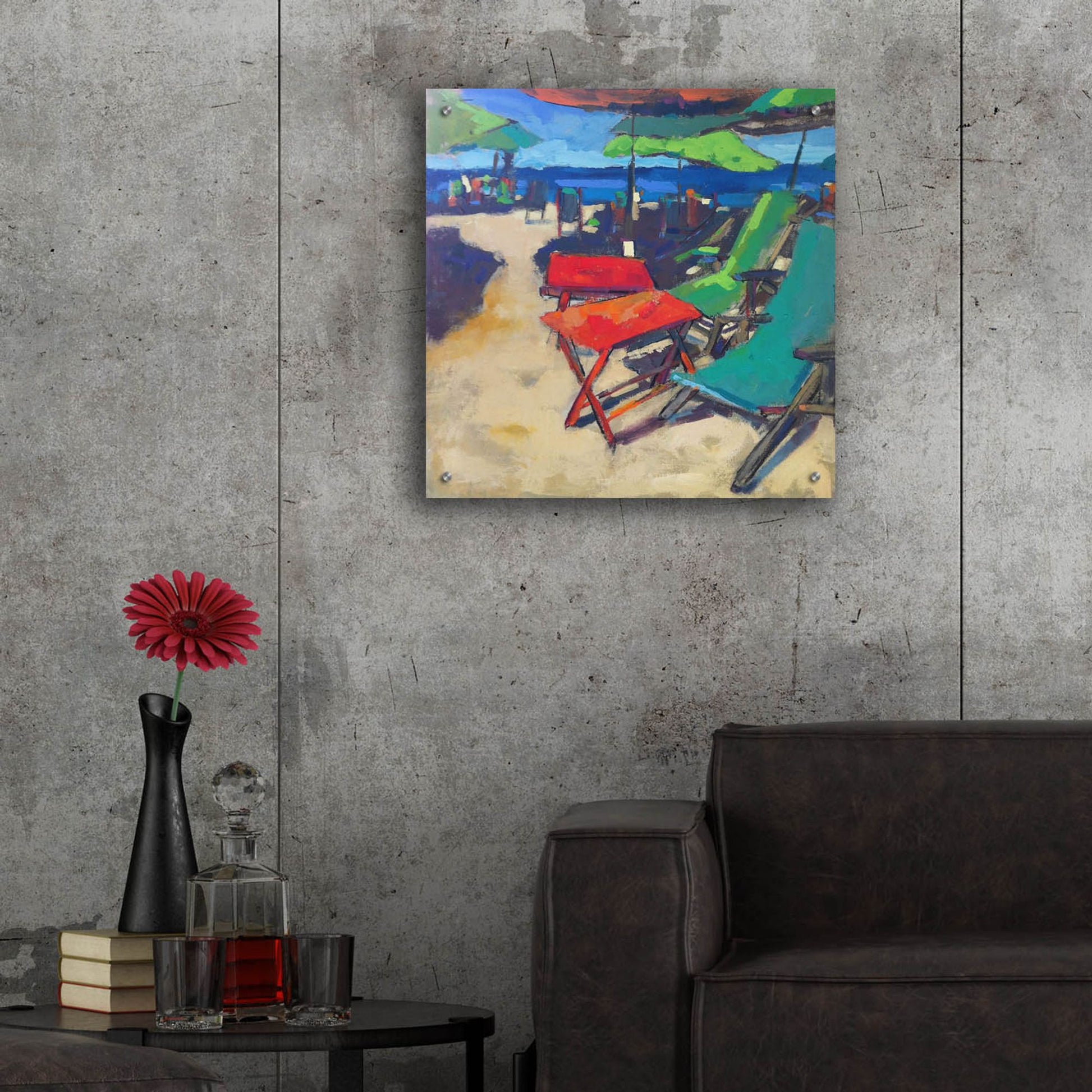 Epic Art ' Playa' by Page Pearson Railsback, Acrylic Glass Wall Art,24x24