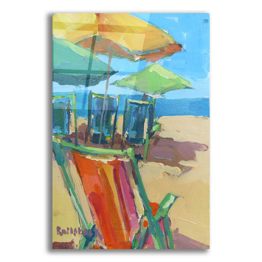 Epic Art ' Beach Days' by Page Pearson Railsback, Acrylic Glass Wall Art