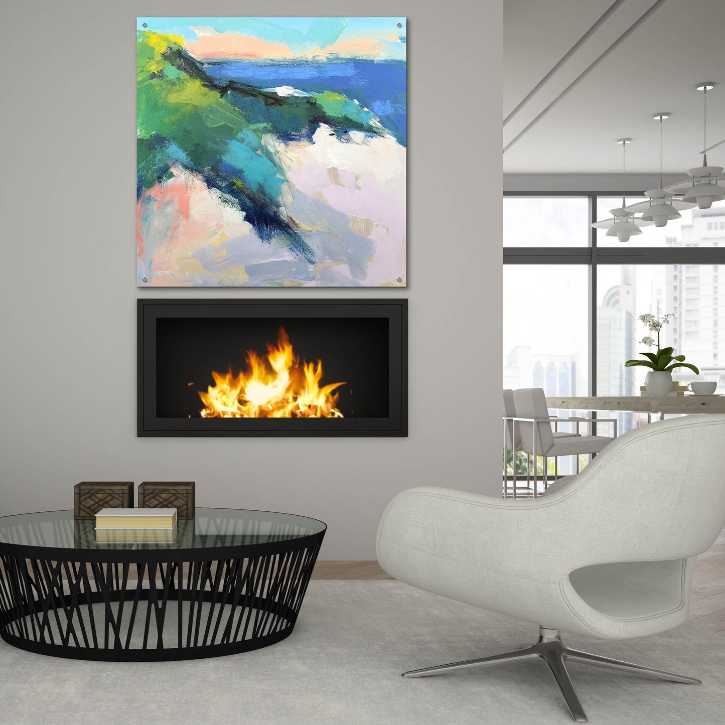 Epic Art ' Dune' by Page Pearson Railsback, Acrylic Glass Wall Art,36x36