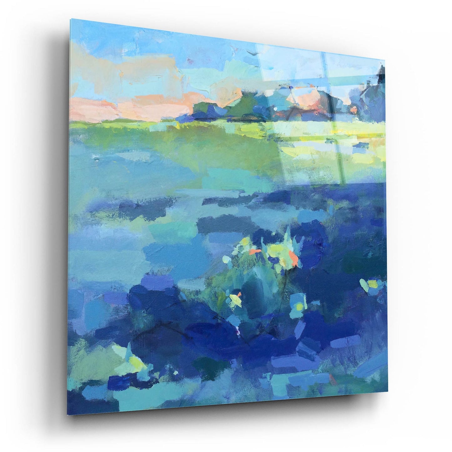 Epic Art ' Field' by Page Pearson Railsback, Acrylic Glass Wall Art,12x12