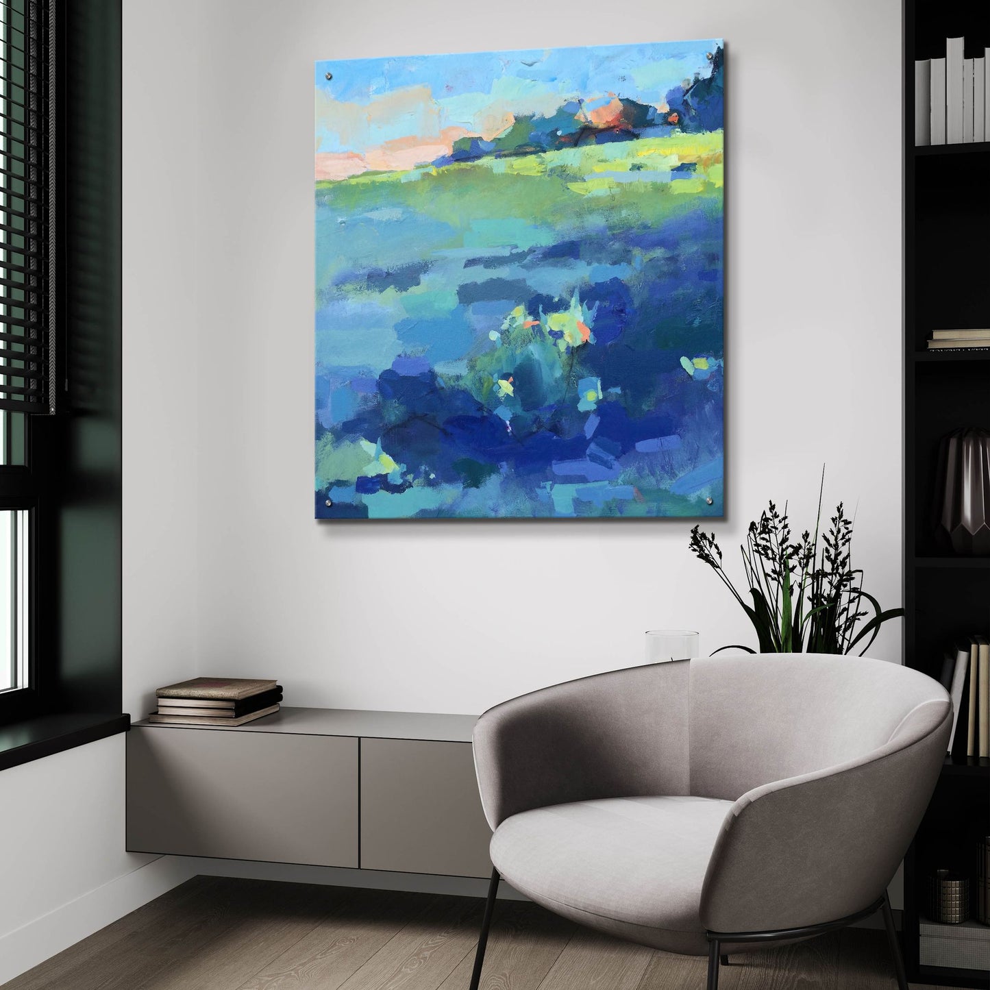 Epic Art ' Field' by Page Pearson Railsback, Acrylic Glass Wall Art,36x36