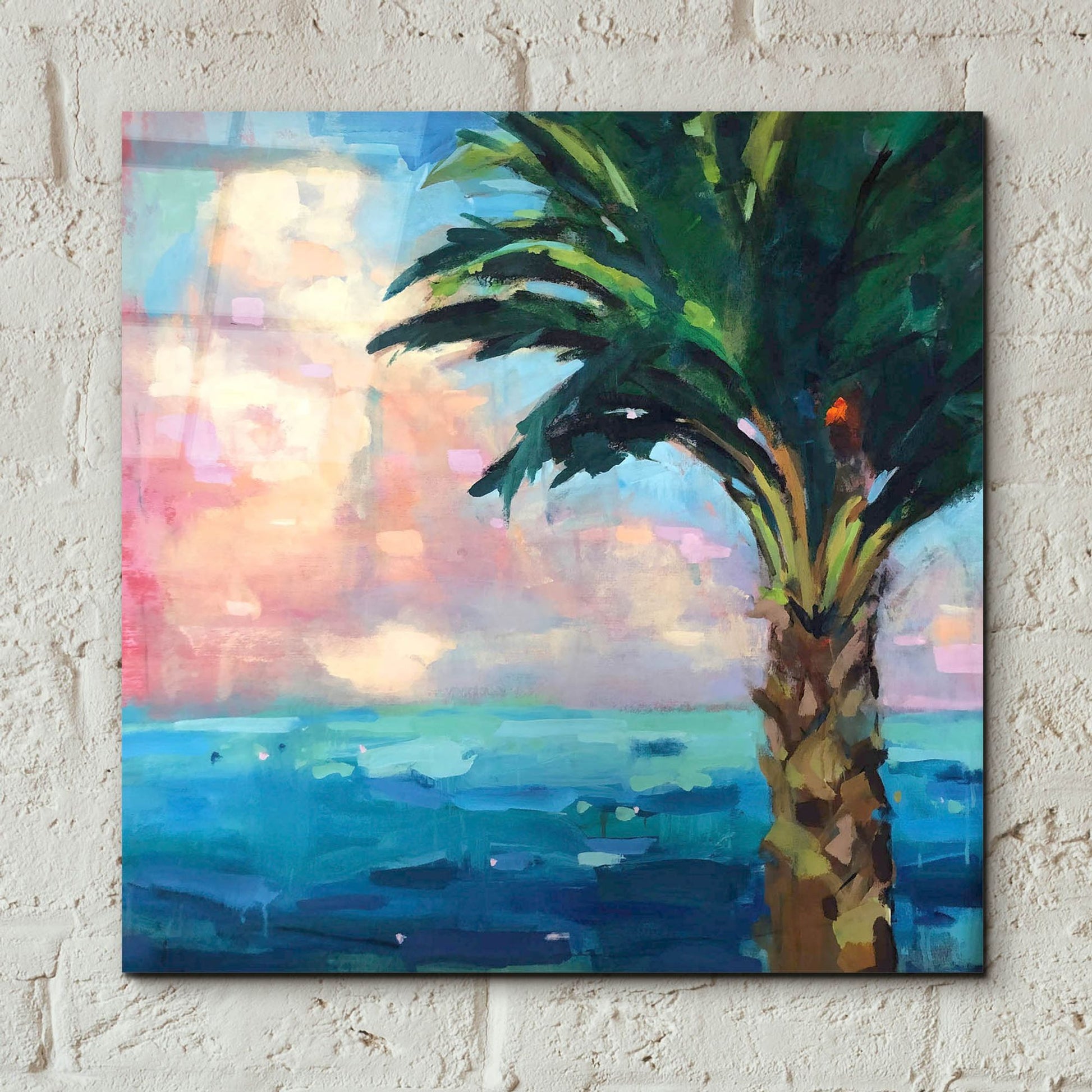 Epic Art ' Palm' by Page Pearson Railsback, Acrylic Glass Wall Art,12x12