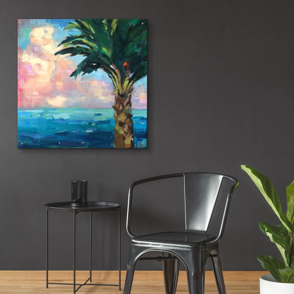 Epic Art ' Palm' by Page Pearson Railsback, Acrylic Glass Wall Art,36x36