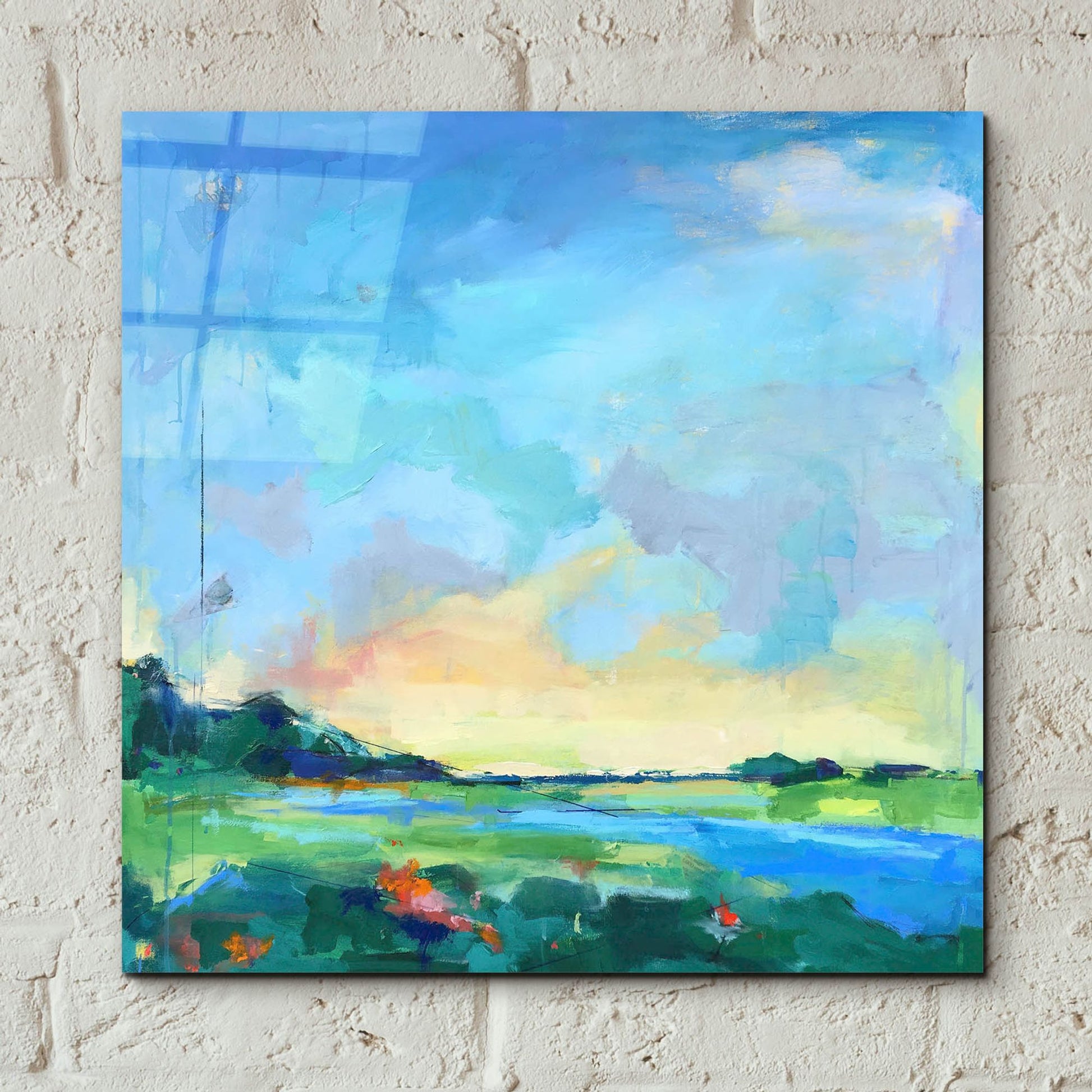 Epic Art ' River Marsh' by Page Pearson Railsback, Acrylic Glass Wall Art,12x12