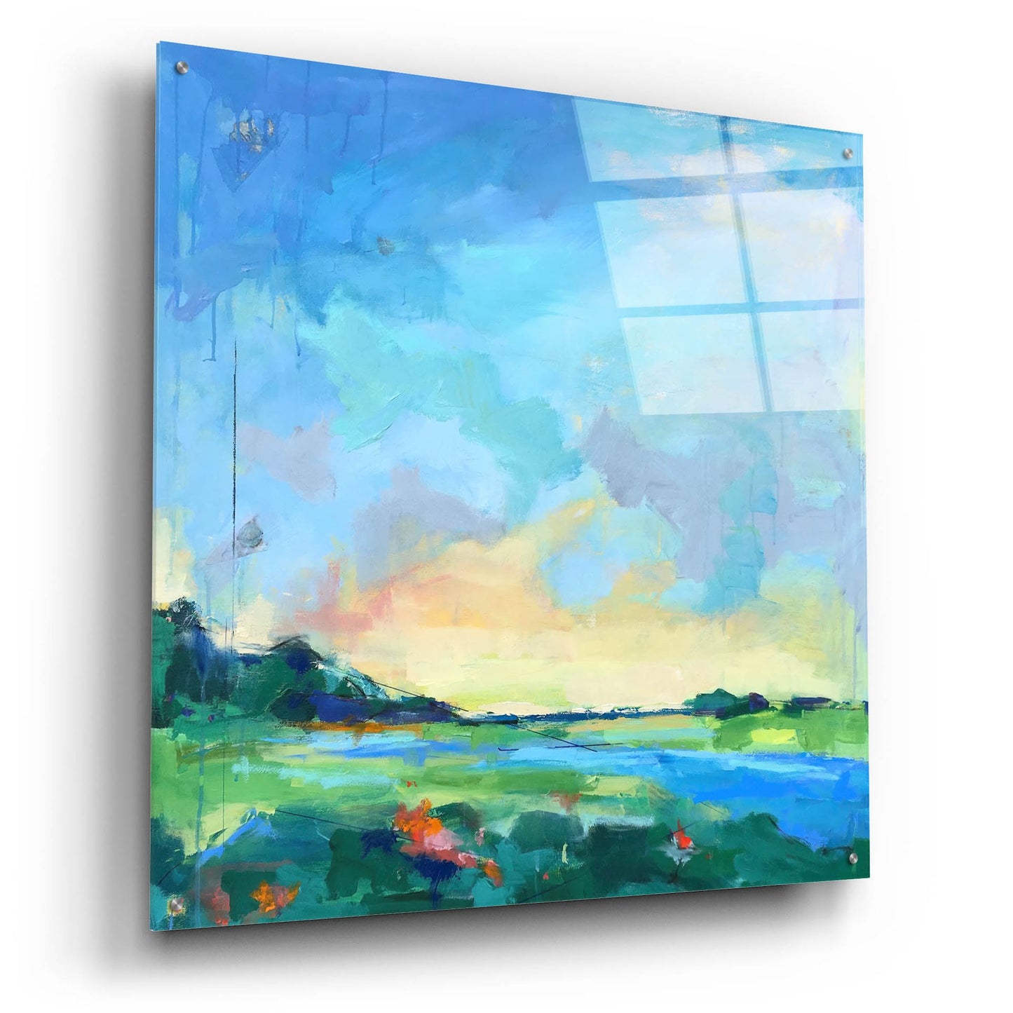 Epic Art ' River Marsh' by Page Pearson Railsback, Acrylic Glass Wall Art,36x36