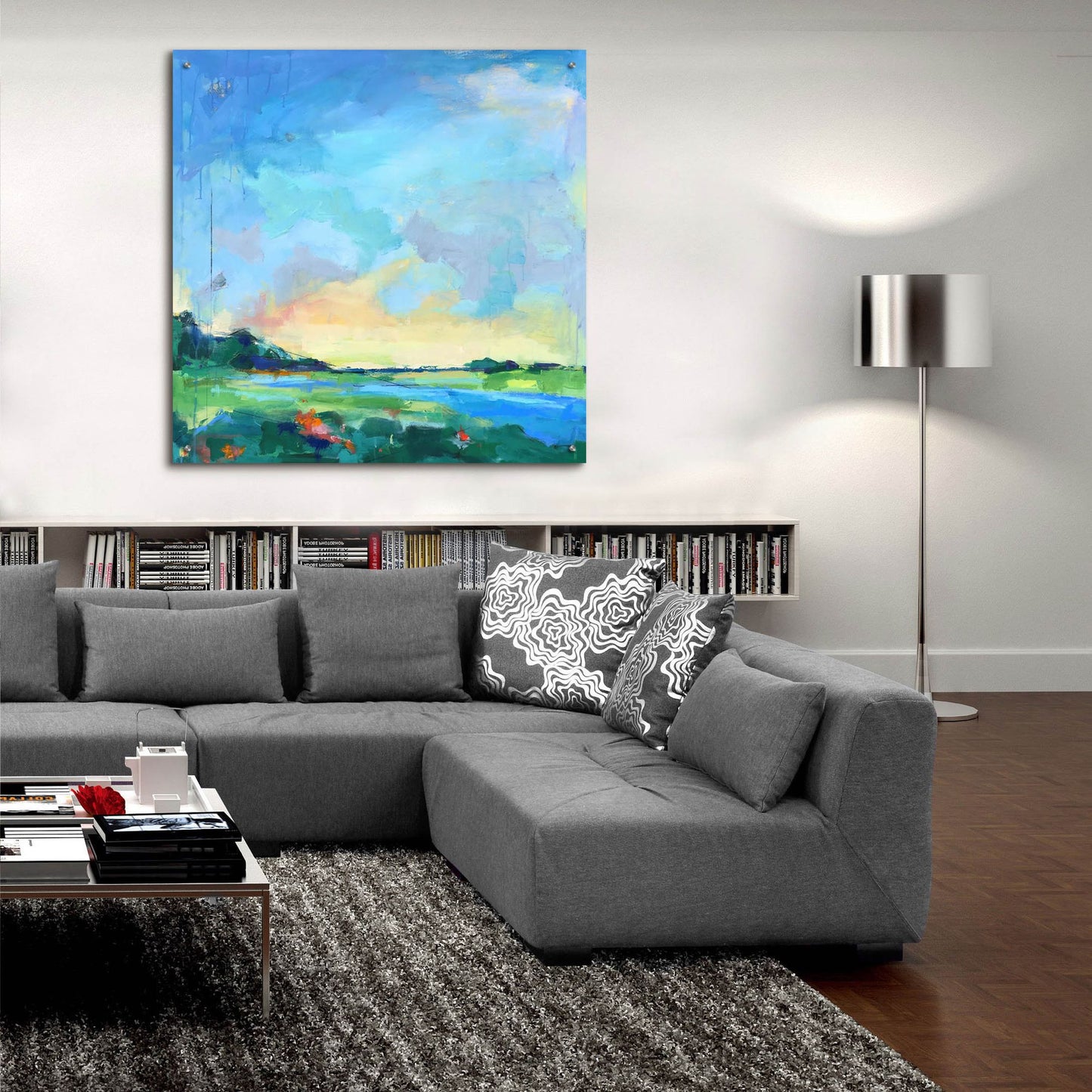 Epic Art ' River Marsh' by Page Pearson Railsback, Acrylic Glass Wall Art,36x36