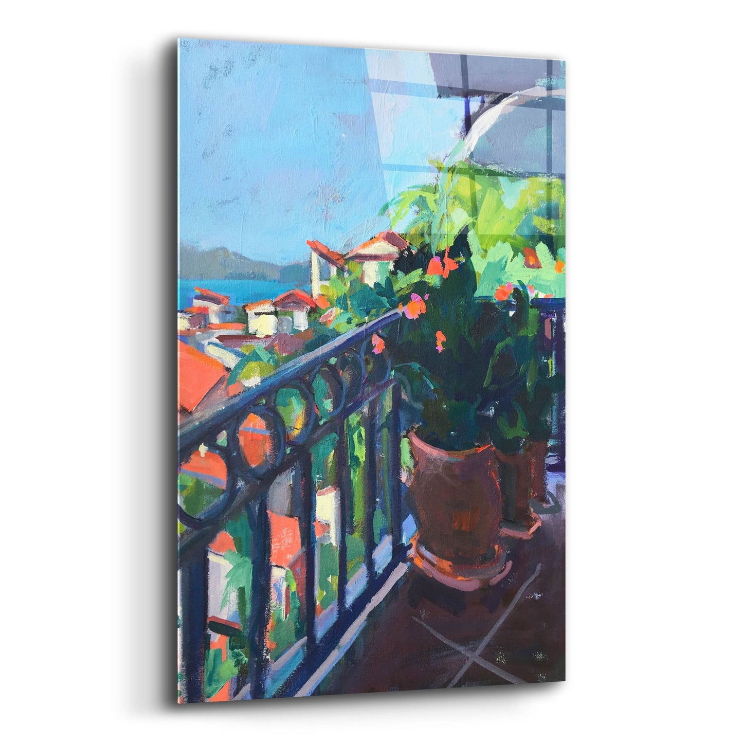 Epic Art ' Terrace View' by Page Pearson Railsback, Acrylic Glass Wall Art,12x16