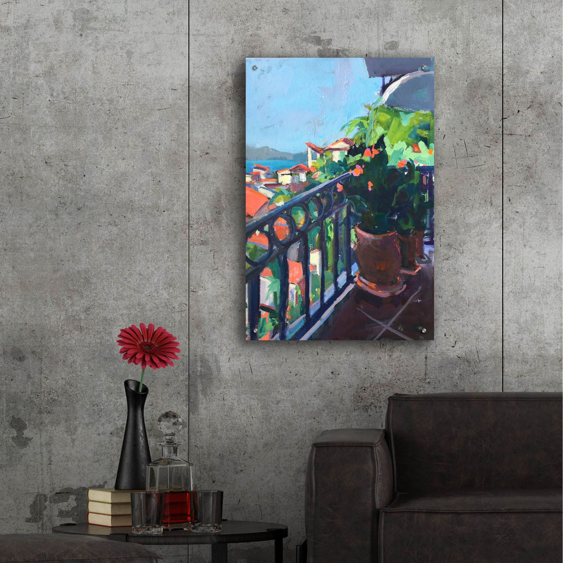 Epic Art ' Terrace View' by Page Pearson Railsback, Acrylic Glass Wall Art,24x36