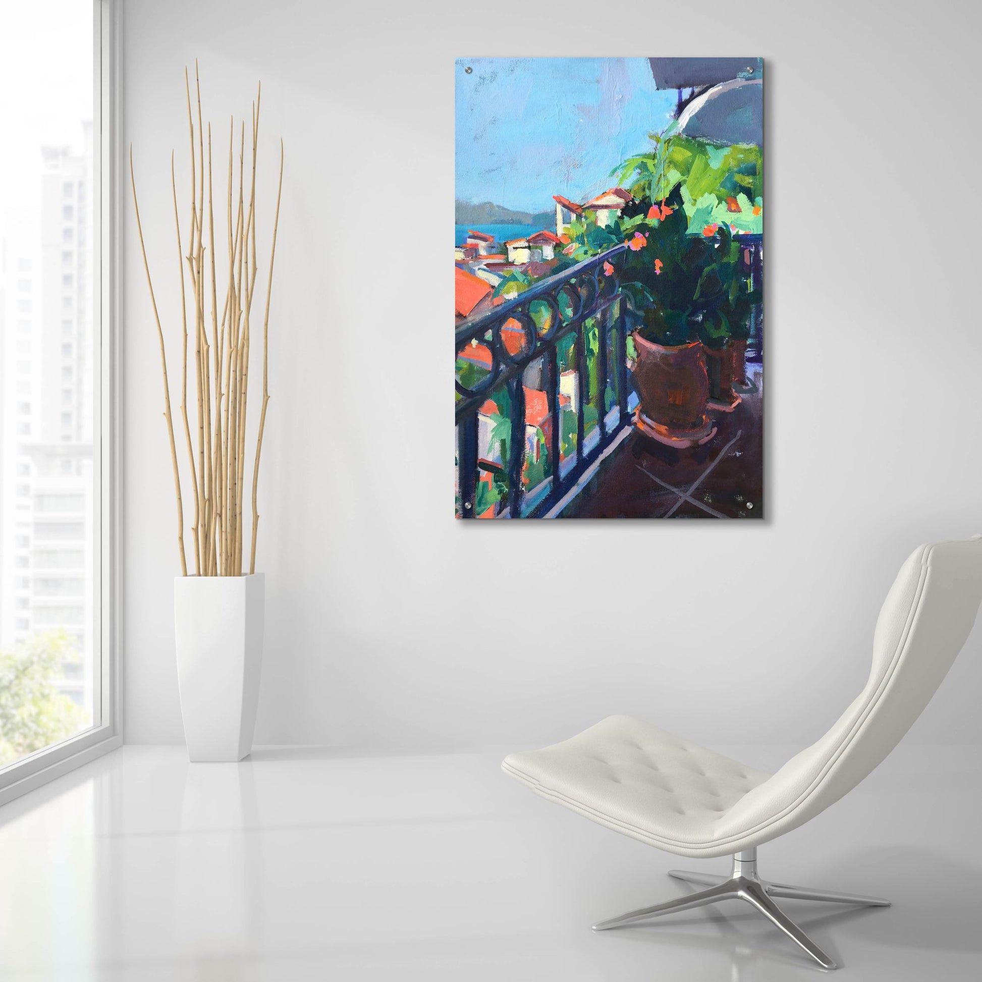 Epic Art ' Terrace View' by Page Pearson Railsback, Acrylic Glass Wall Art,24x36