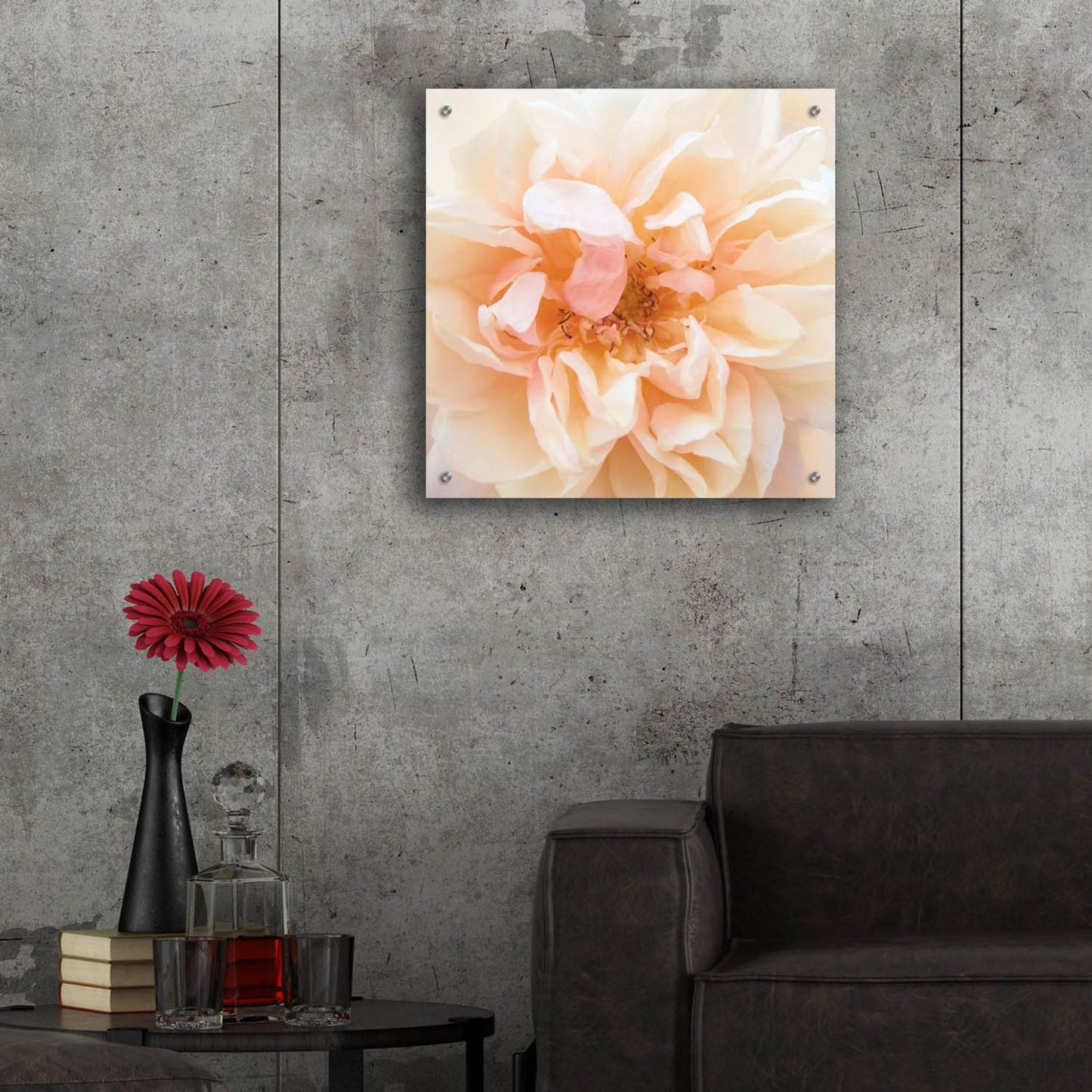 Epic Art ' Promise Rose' by Rebecca Swanson, Acrylic Glass Wall Art,24x24