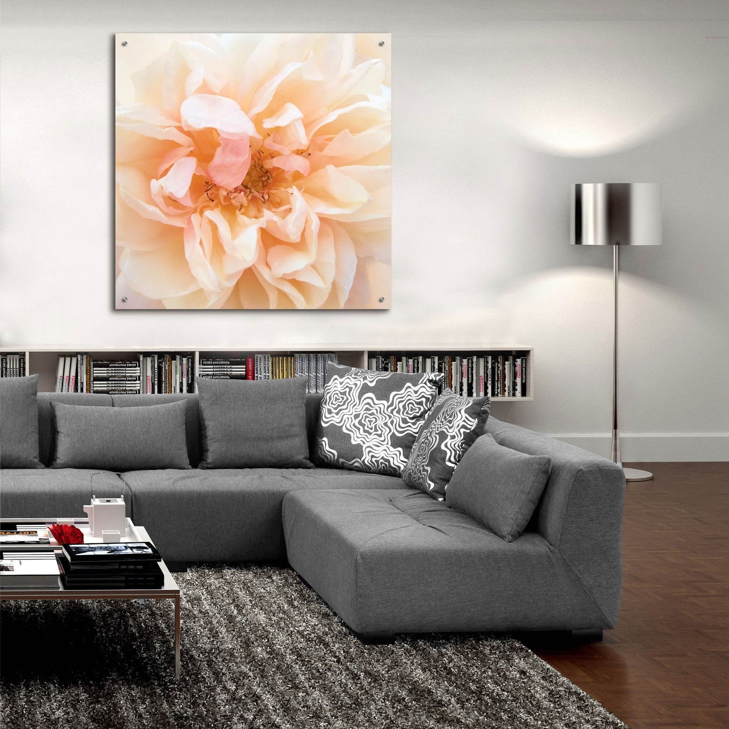 Epic Art ' Promise Rose' by Rebecca Swanson, Acrylic Glass Wall Art,36x36