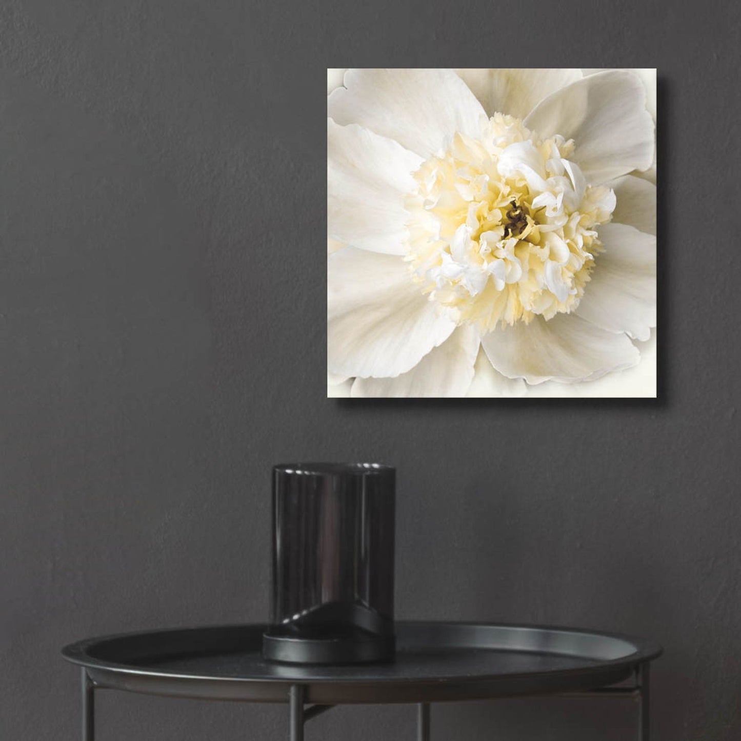 Epic Art ' Peony Praise' by Rebecca Swanson, Acrylic Glass Wall Art,12x12