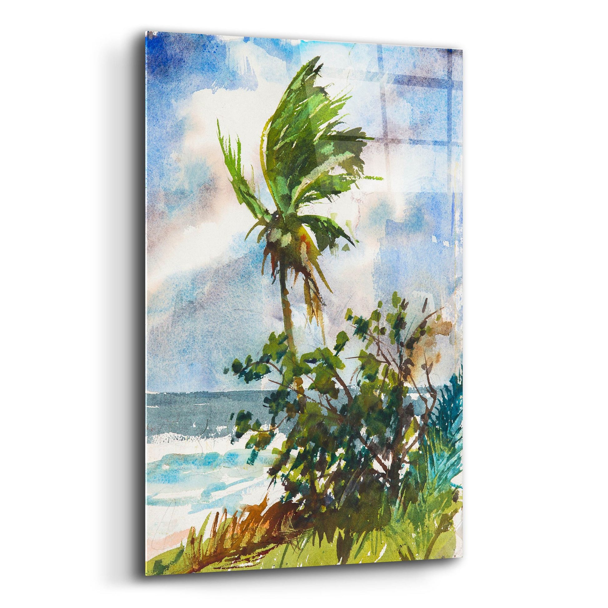 Epic Art ' Ocean Breeze' by Richard A. Rodgers, Acrylic Glass Wall Art,12x16