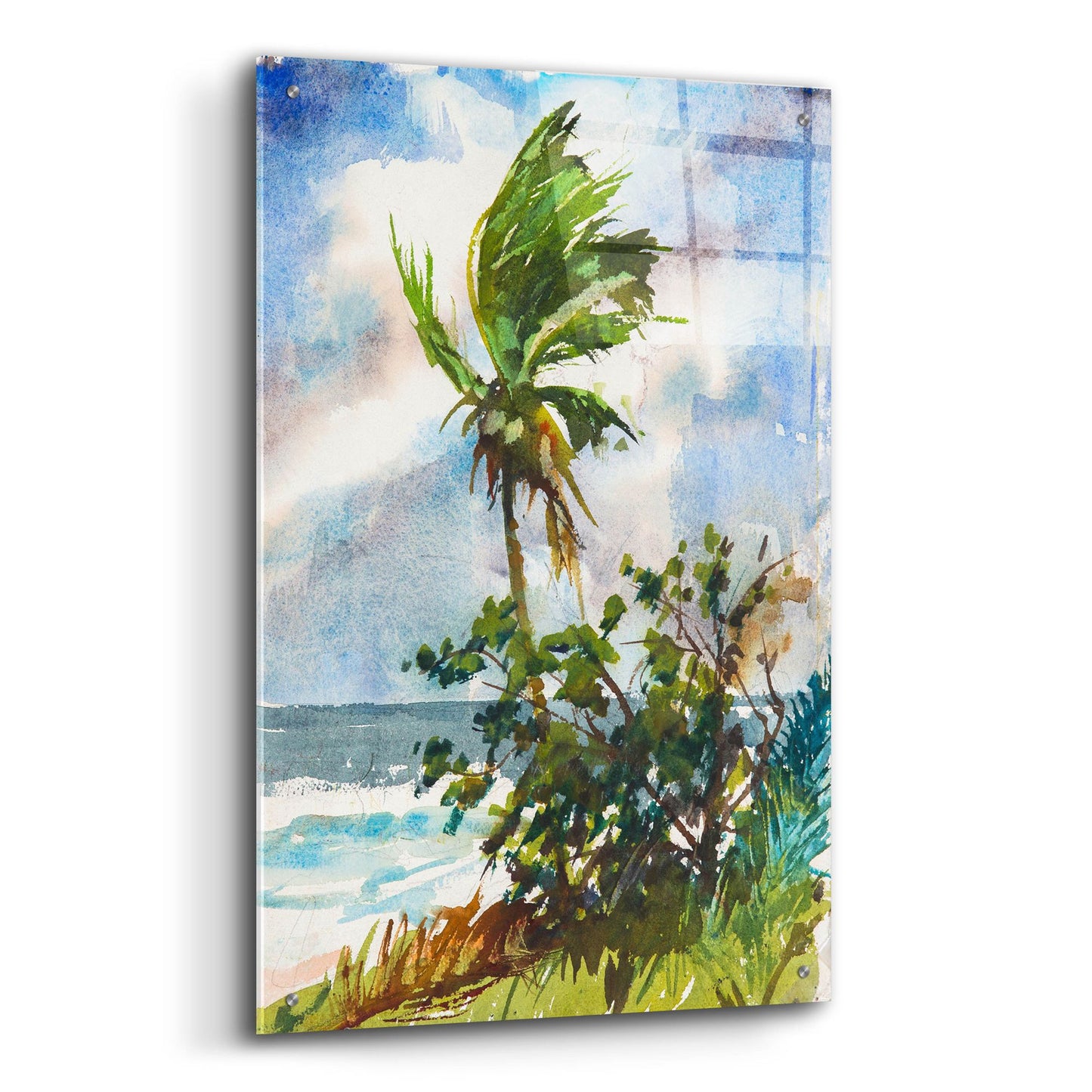 Epic Art ' Ocean Breeze' by Richard A. Rodgers, Acrylic Glass Wall Art,24x36