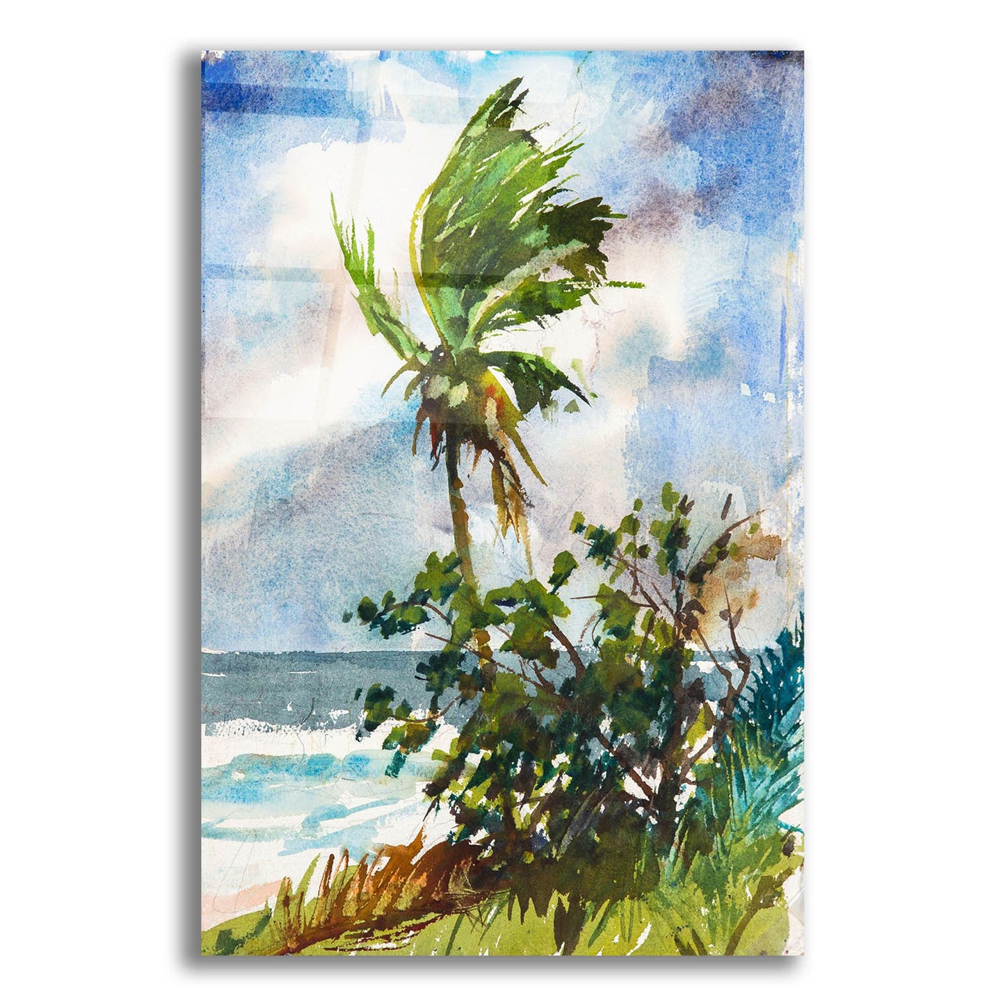 Epic Art ' Ocean Breeze' by Richard A. Rodgers, Acrylic Glass Wall Art