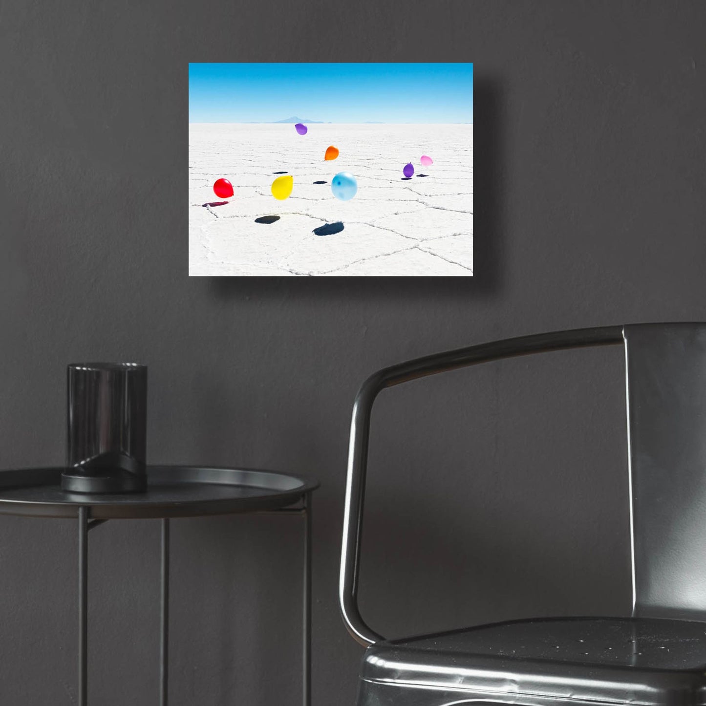 Epic Art ' Balloons Three, Salar de Uyuni, Bolivia' by Richard Silver, Acrylic Glass Wall Art,16x12