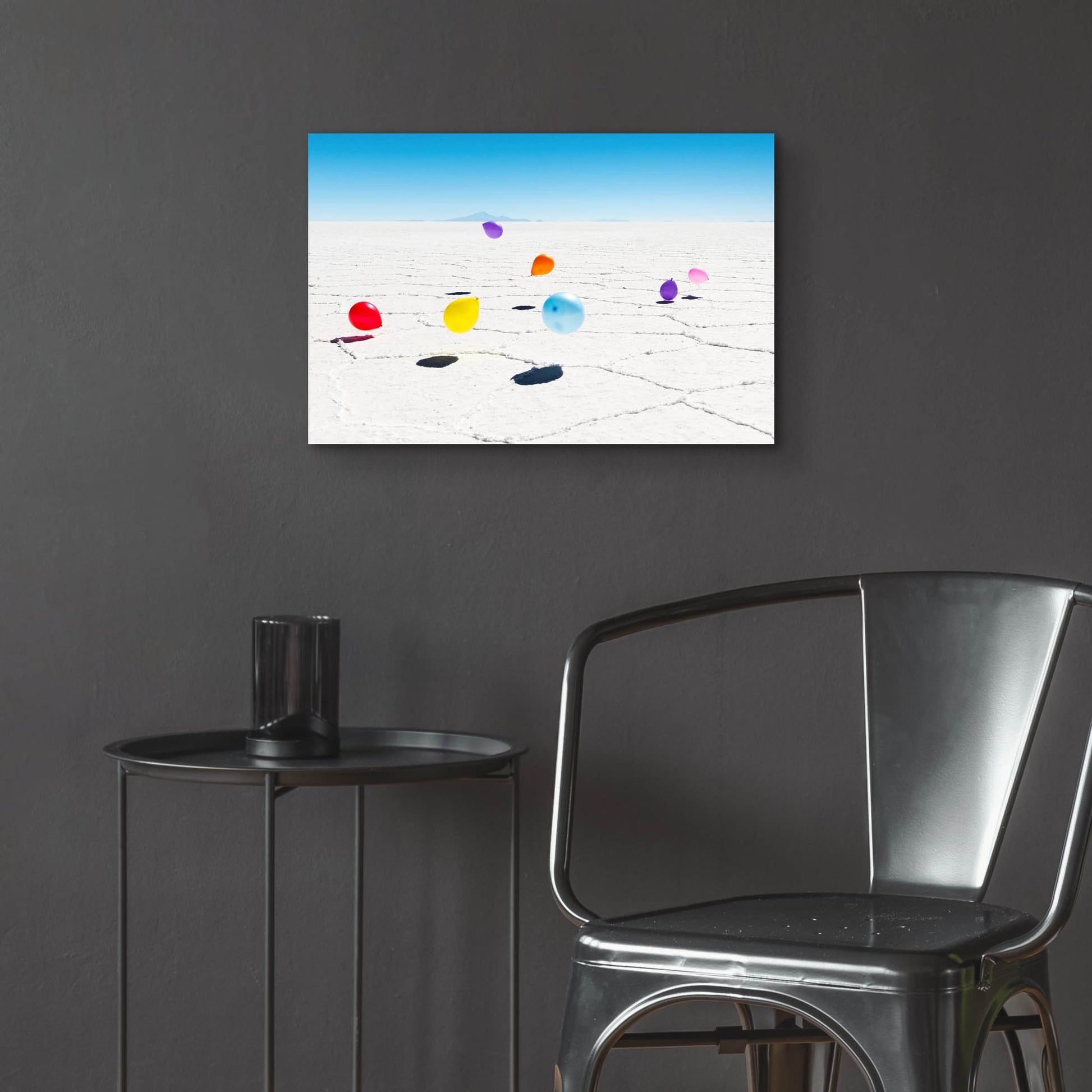 Epic Art ' Balloons Three, Salar de Uyuni, Bolivia' by Richard Silver, Acrylic Glass Wall Art,24x16