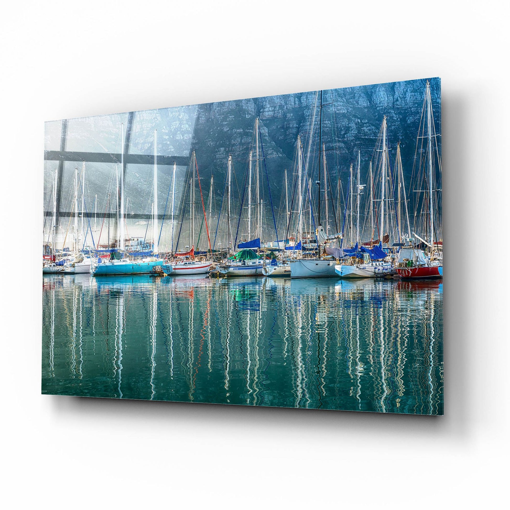 Epic Art ' Hout Bay Harbor, Hout Bay South Africa' by Richard Silver, Acrylic Glass Wall Art,16x12