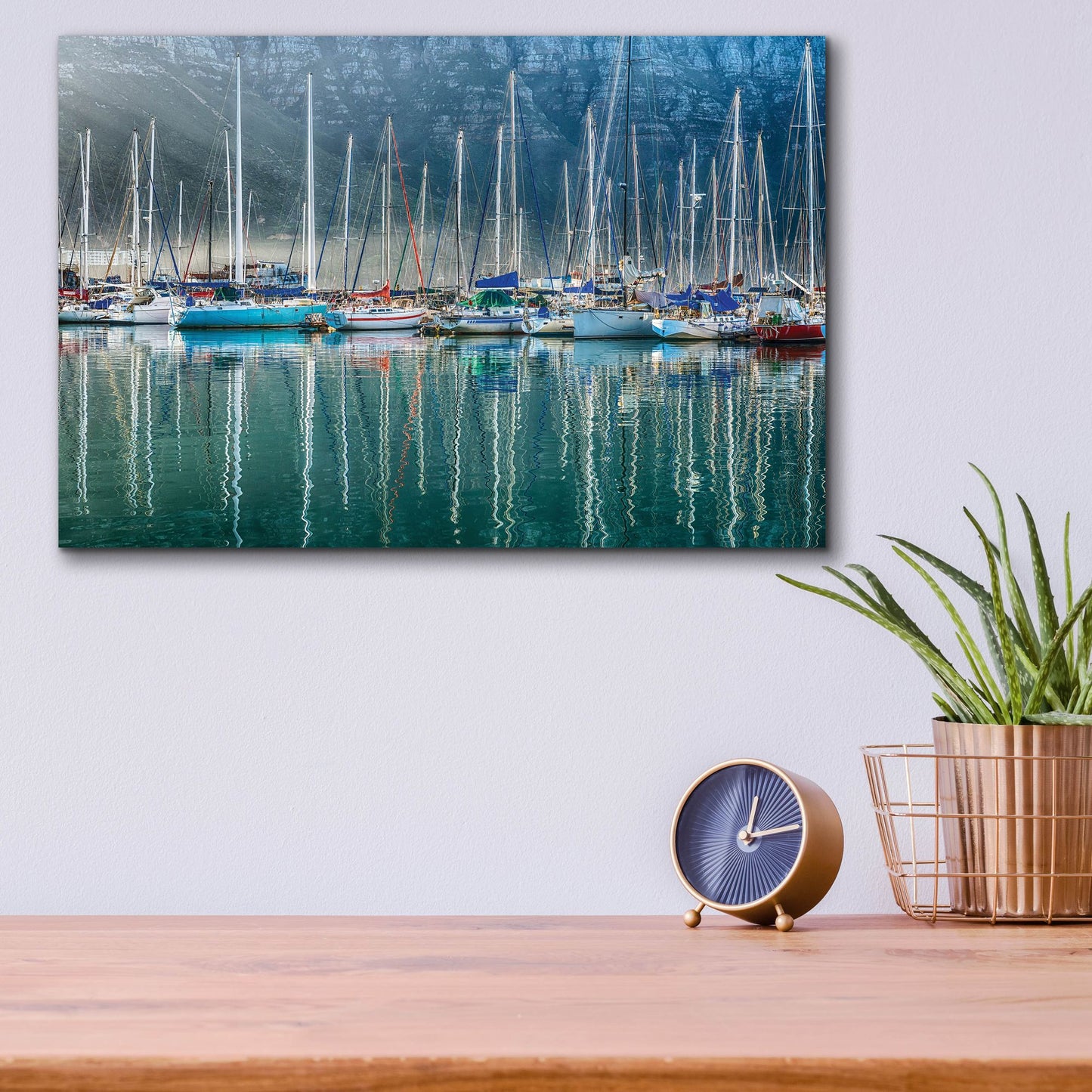 Epic Art ' Hout Bay Harbor, Hout Bay South Africa' by Richard Silver, Acrylic Glass Wall Art,16x12