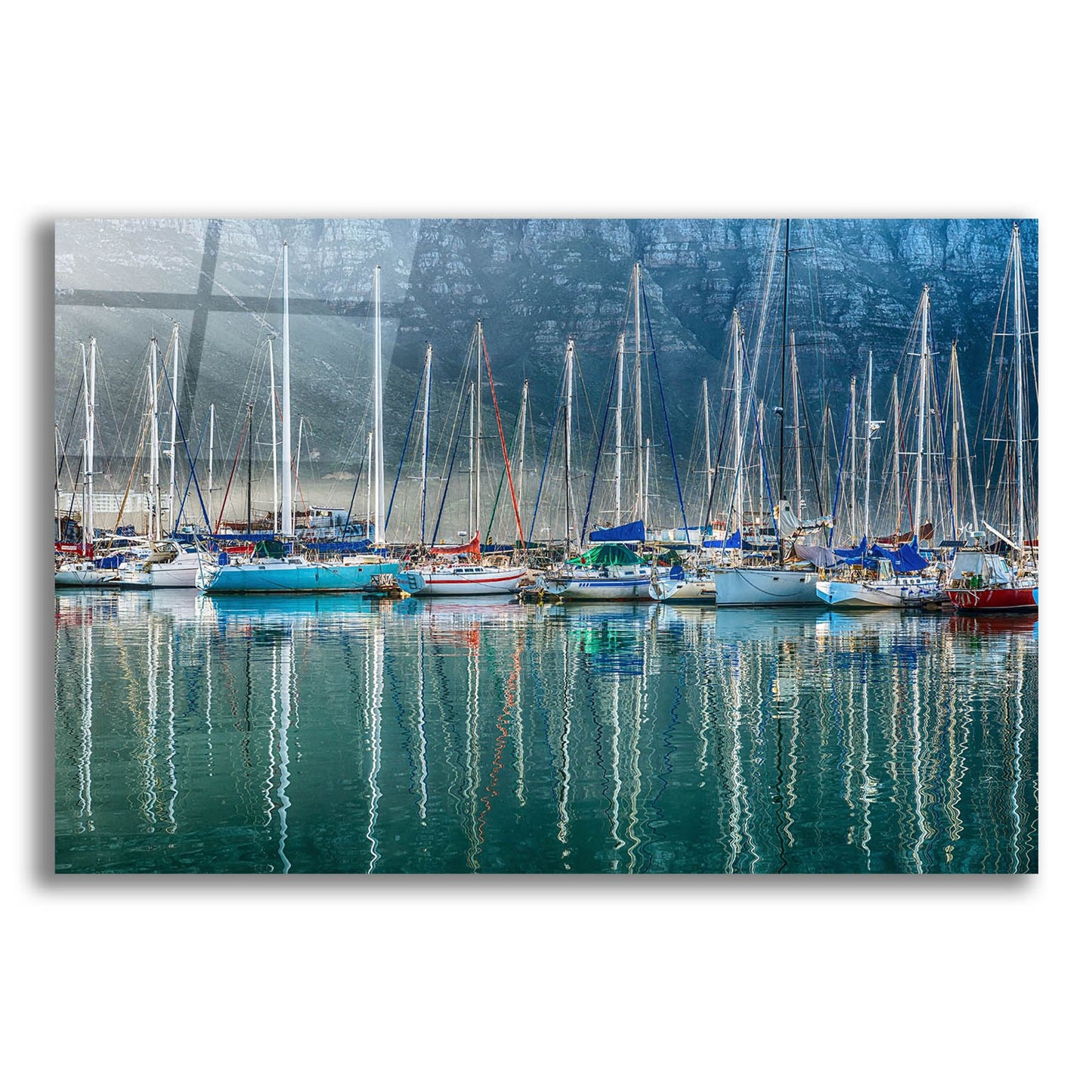 Epic Art ' Hout Bay Harbor, Hout Bay South Africa' by Richard Silver, Acrylic Glass Wall Art,24x16