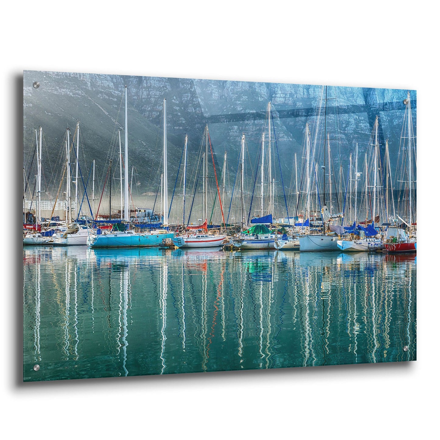 Epic Art ' Hout Bay Harbor, Hout Bay South Africa' by Richard Silver, Acrylic Glass Wall Art,36x24