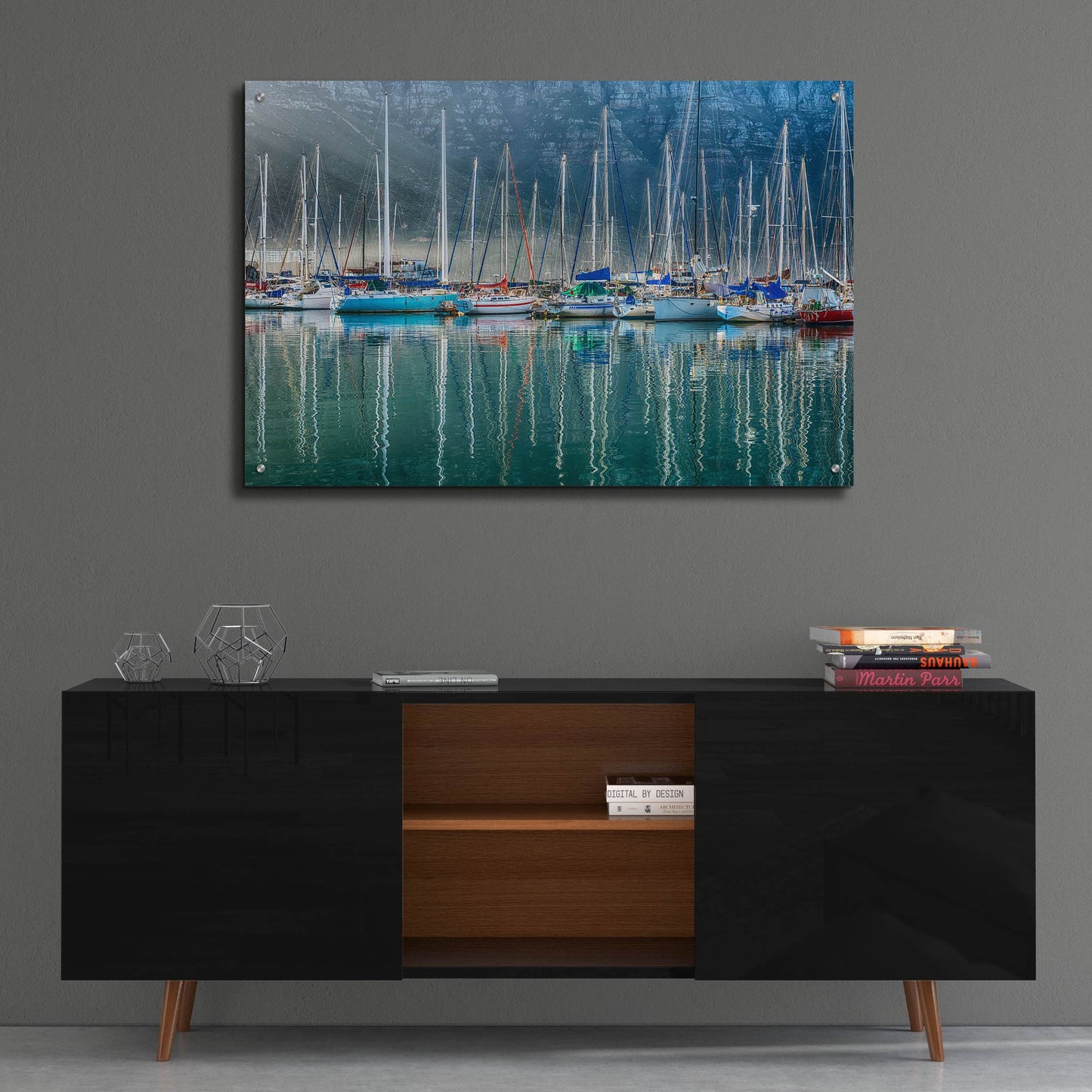 Epic Art ' Hout Bay Harbor, Hout Bay South Africa' by Richard Silver, Acrylic Glass Wall Art,36x24