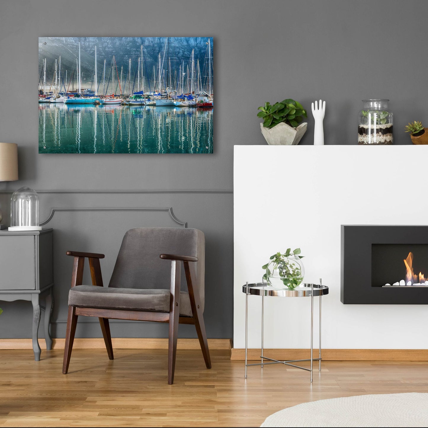 Epic Art ' Hout Bay Harbor, Hout Bay South Africa' by Richard Silver, Acrylic Glass Wall Art,36x24