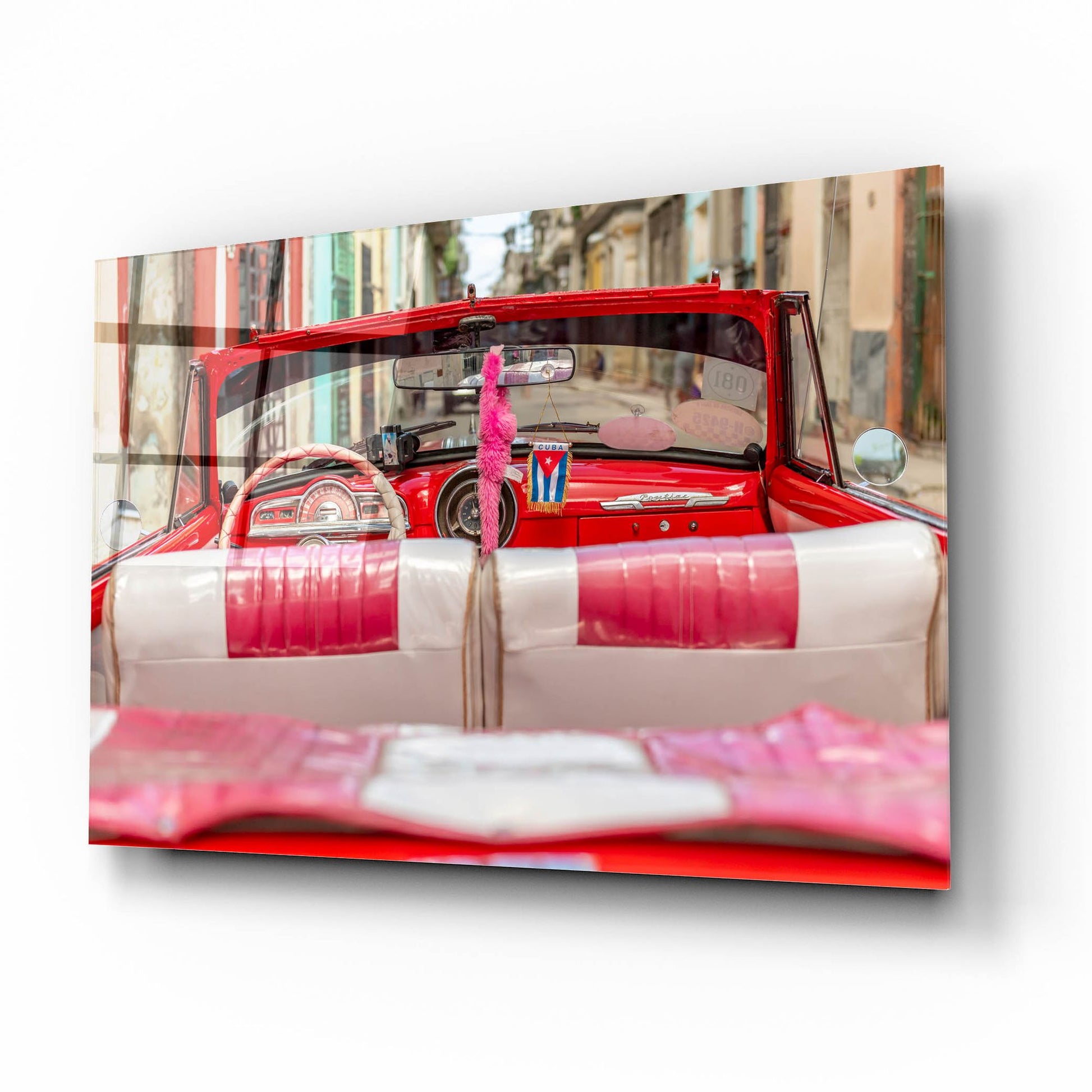 Epic Art ' 50's Car, Havana' by Richard Silver, Acrylic Glass Wall Art,16x12