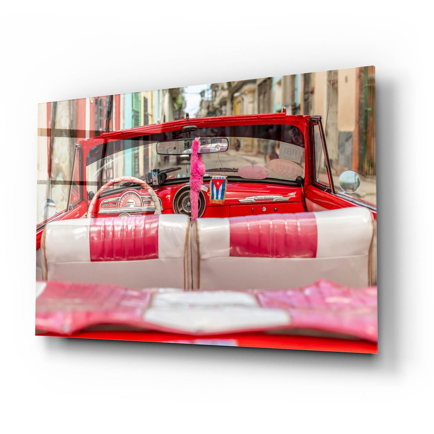 Epic Art ' 50's Car, Havana' by Richard Silver, Acrylic Glass Wall Art,24x16