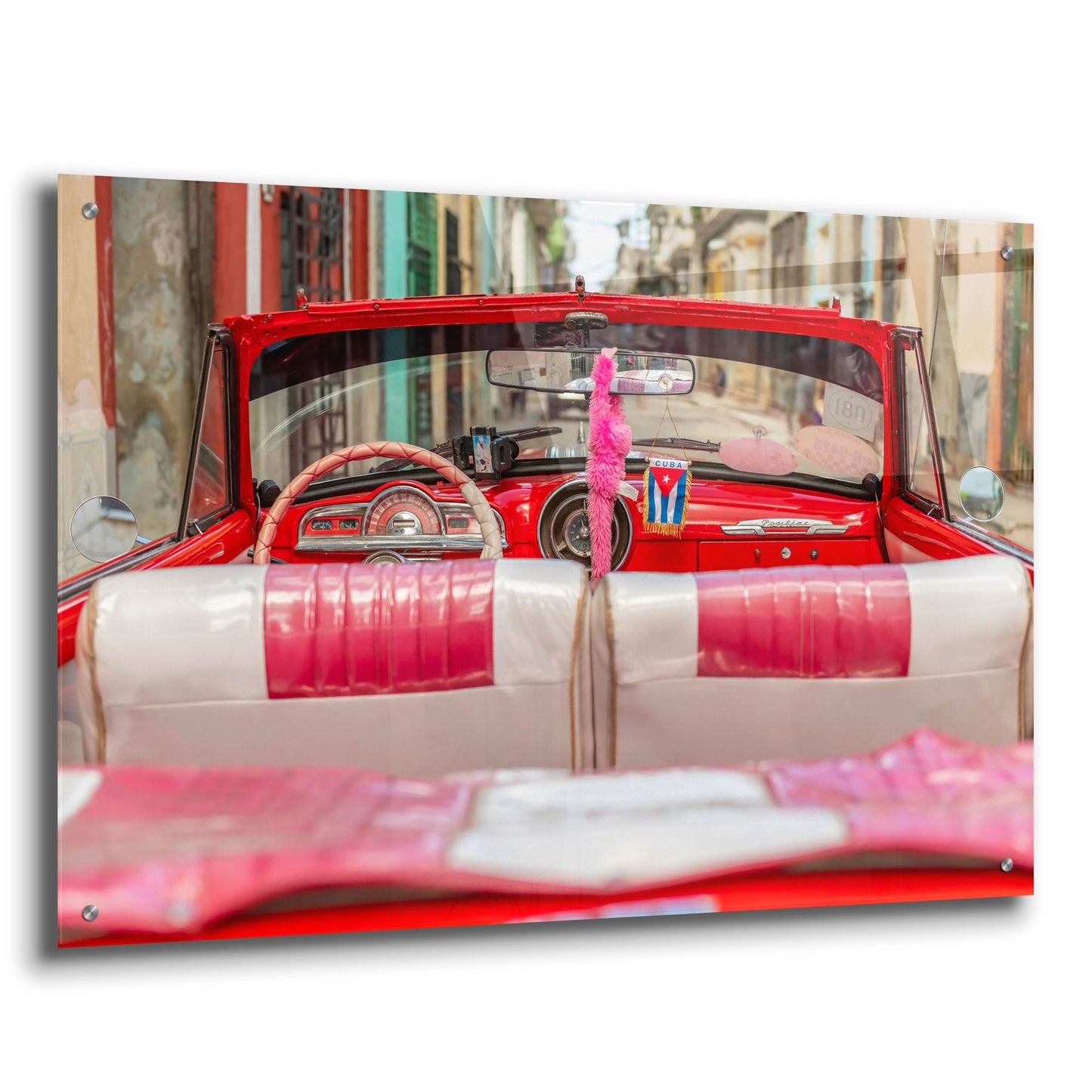 Epic Art ' 50's Car, Havana' by Richard Silver, Acrylic Glass Wall Art,36x24