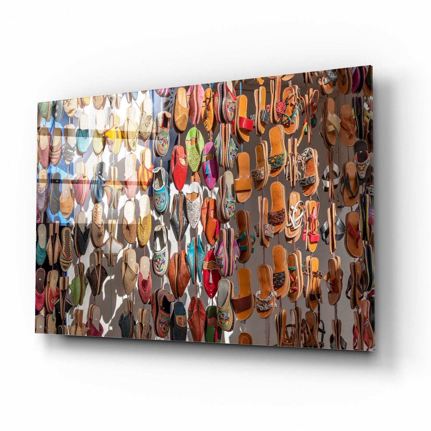 Epic Art ' Moroccan Sandals' by Richard Silver, Acrylic Glass Wall Art,16x12