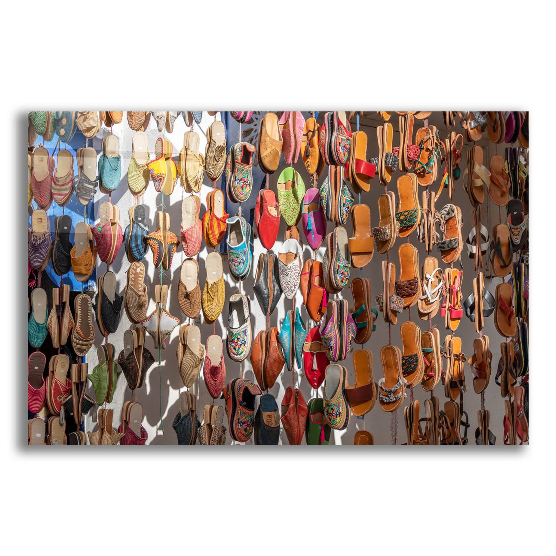 Epic Art ' Moroccan Sandals' by Richard Silver, Acrylic Glass Wall Art,24x16