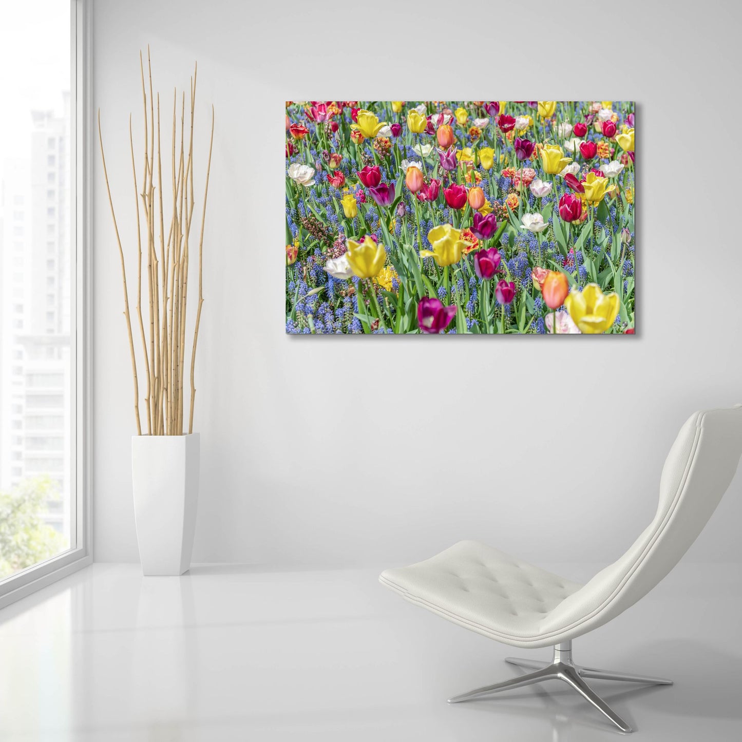 Epic Art ' Kuekenhof Tulips I' by Richard Silver, Acrylic Glass Wall Art,36x24