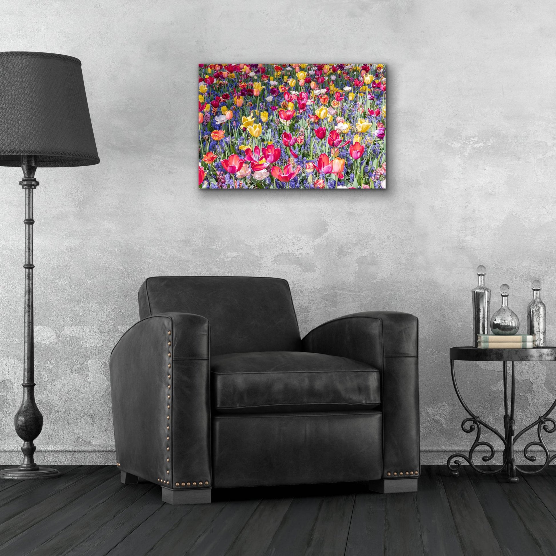 Epic Art ' Kuekenhof Tulips II' by Richard Silver, Acrylic Glass Wall Art,24x16