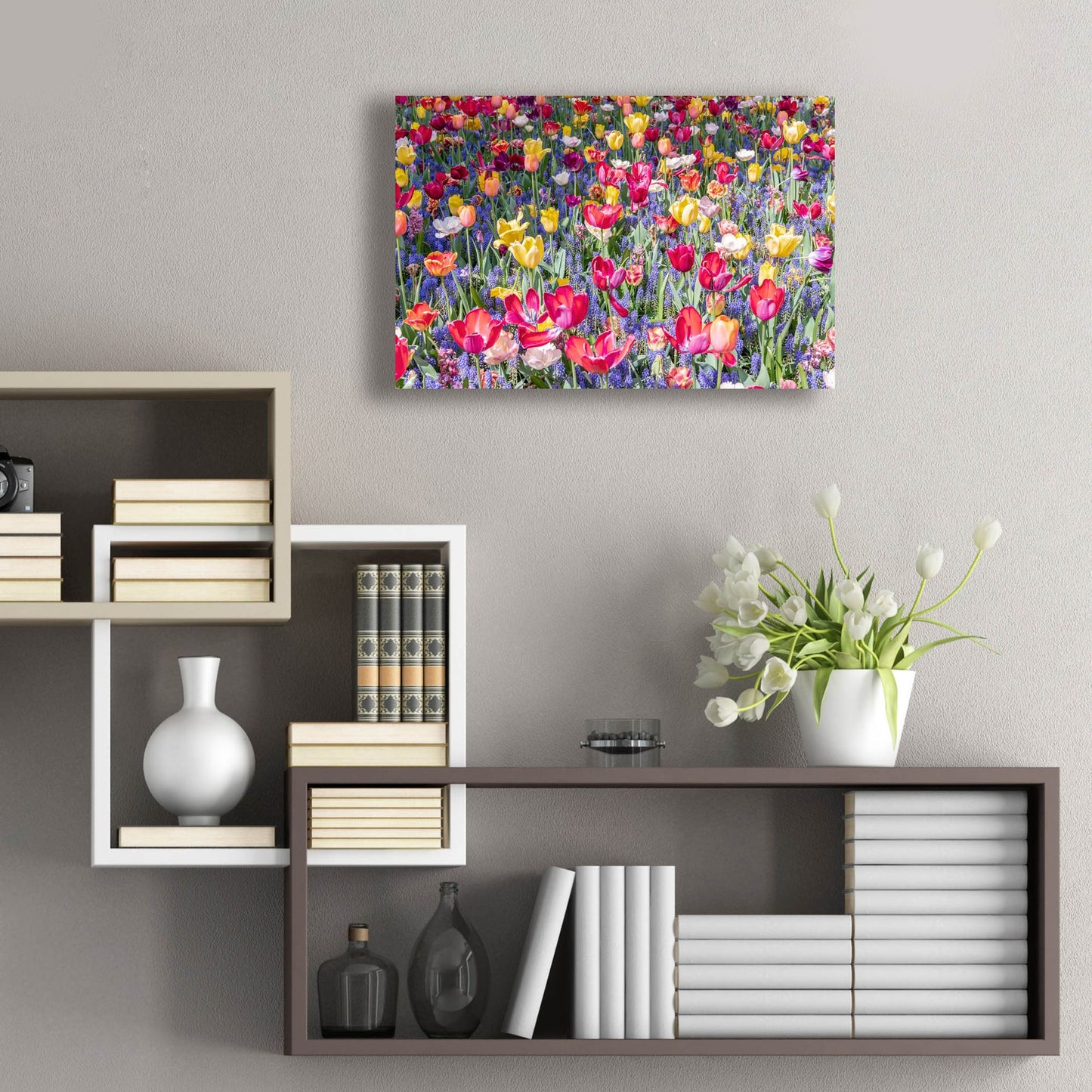 Epic Art ' Kuekenhof Tulips II' by Richard Silver, Acrylic Glass Wall Art,24x16