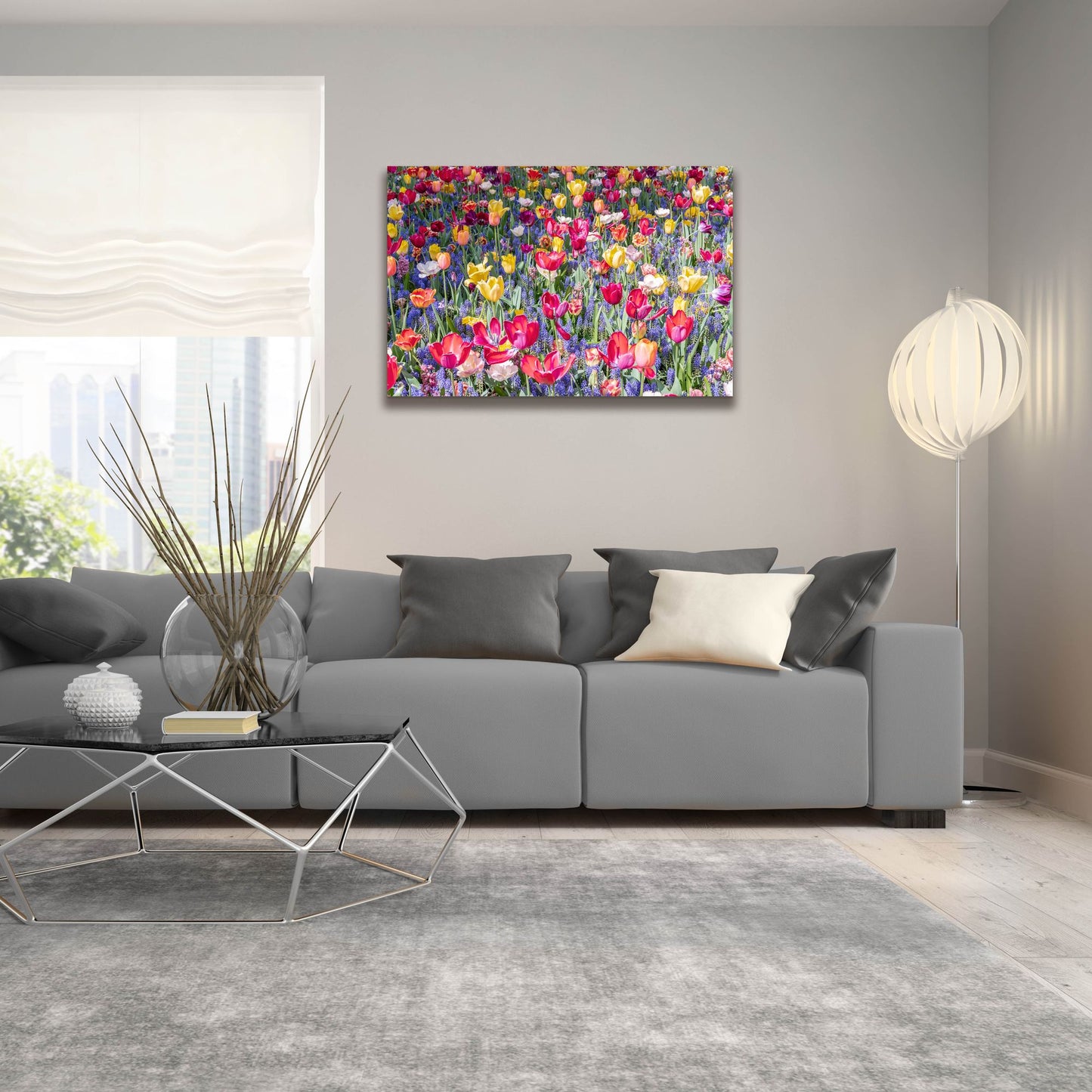 Epic Art ' Kuekenhof Tulips II' by Richard Silver, Acrylic Glass Wall Art,36x24