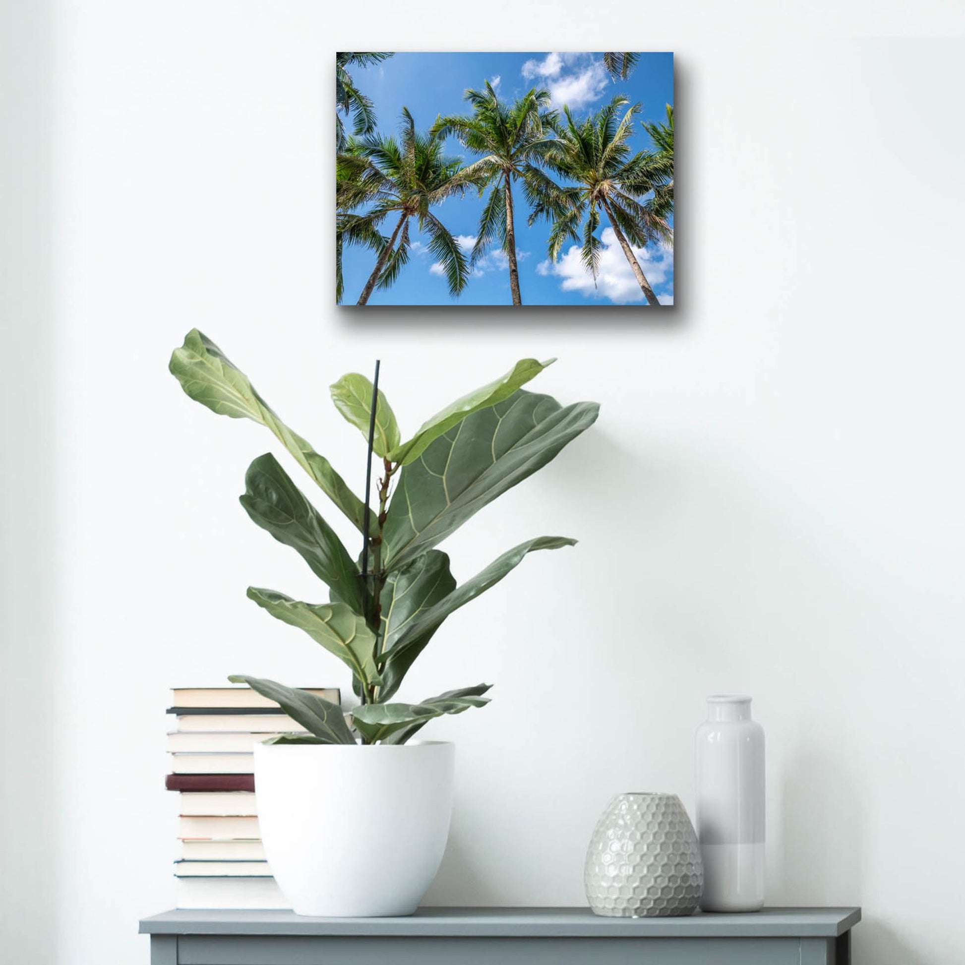 Epic Art ' Palawan Palm Trees I' by Richard Silver, Acrylic Glass Wall Art,16x12