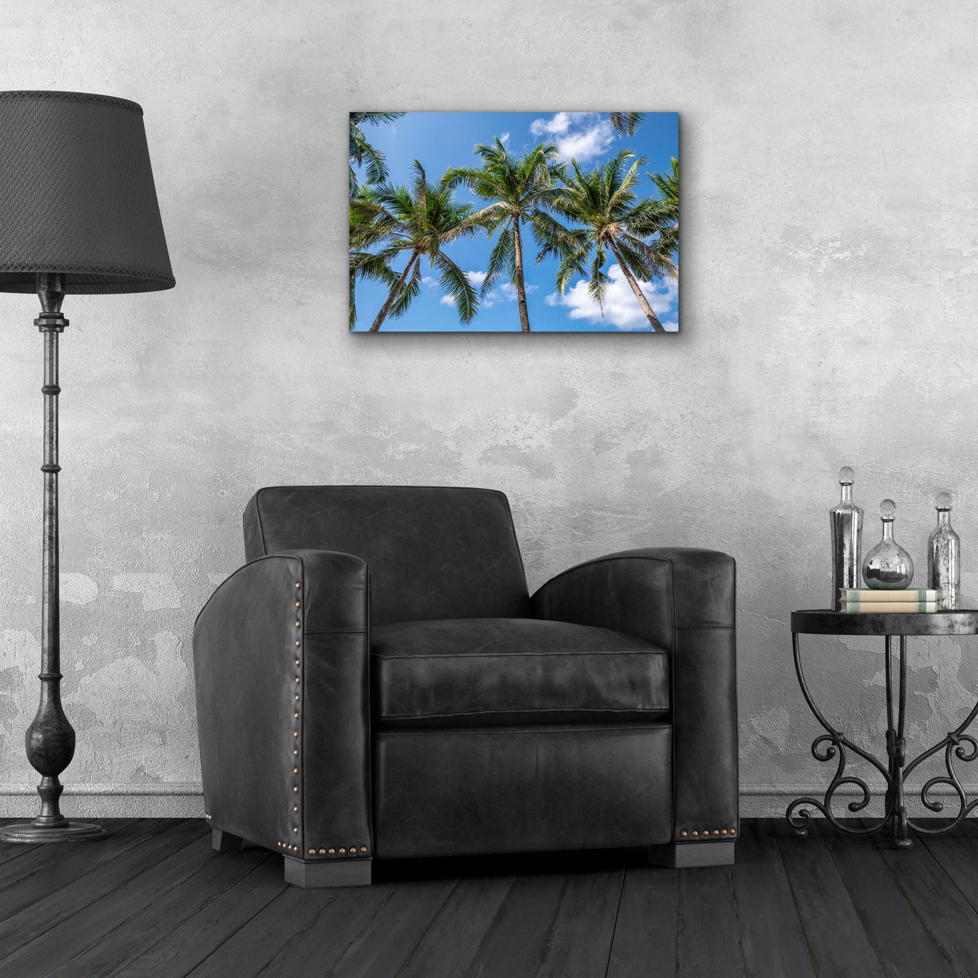 Epic Art ' Palawan Palm Trees I' by Richard Silver, Acrylic Glass Wall Art,24x16