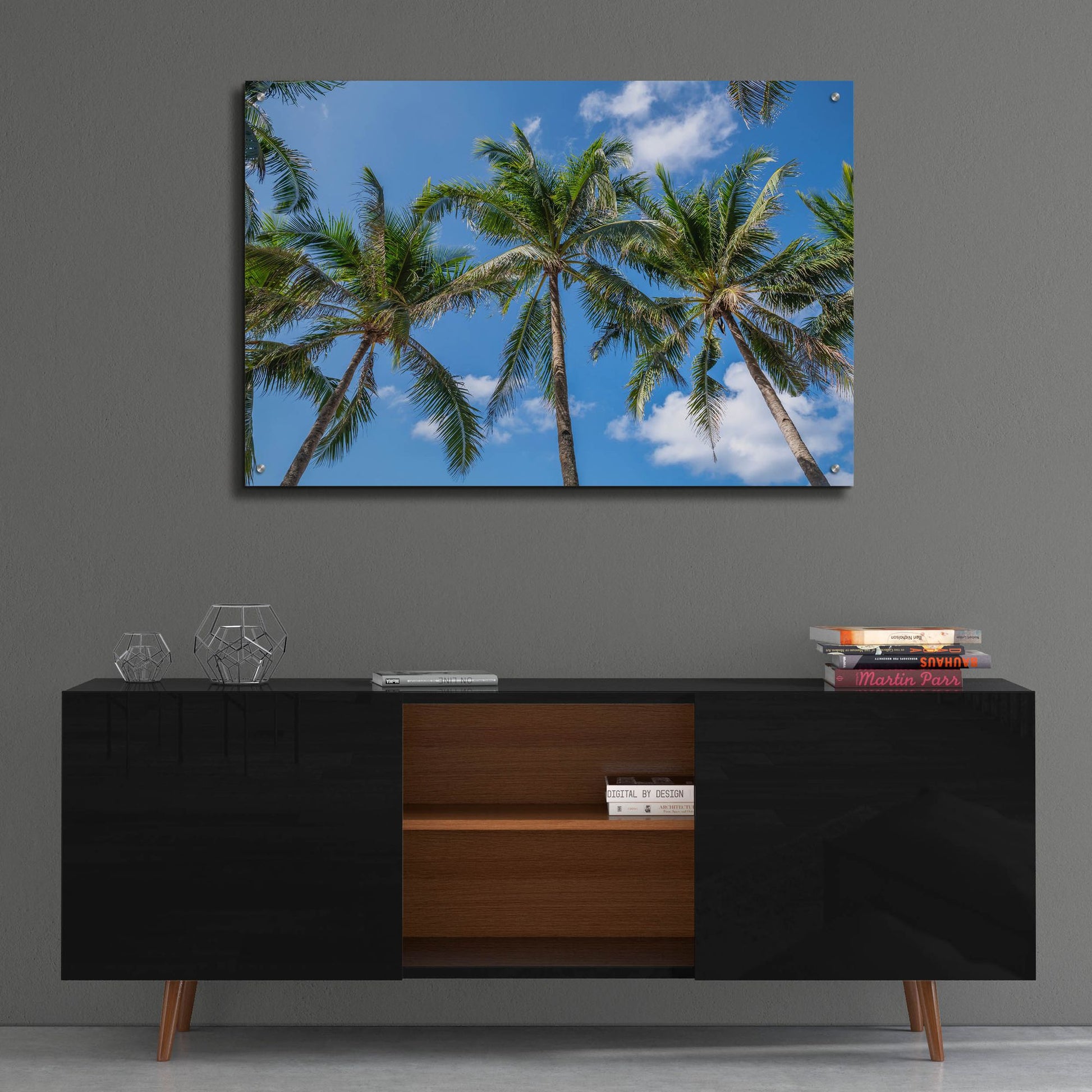 Epic Art ' Palawan Palm Trees I' by Richard Silver, Acrylic Glass Wall Art,36x24