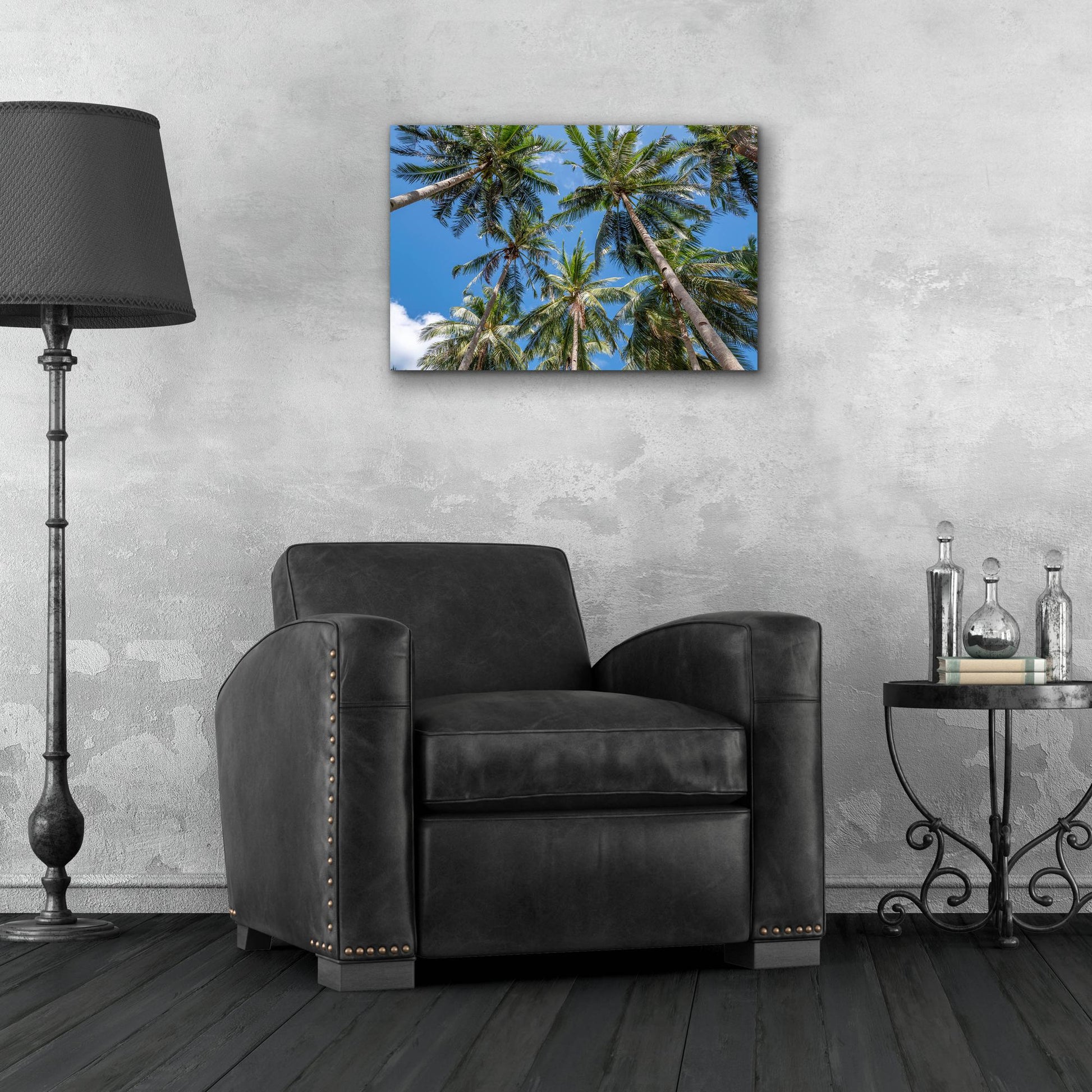 Epic Art ' Palawan Palm Trees II' by Richard Silver, Acrylic Glass Wall Art,24x16