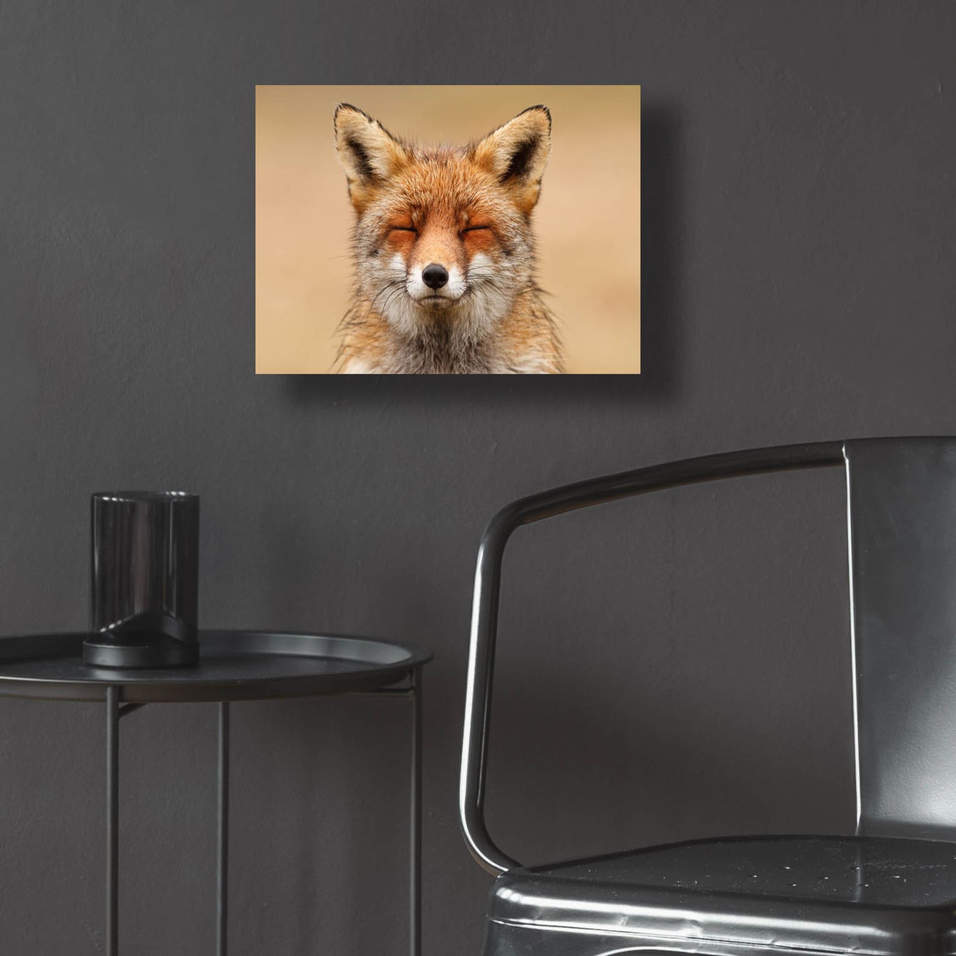 Epic Art ' Zen Fox Red Portrait' by Roeselien Raimond, Acrylic Glass Wall Art,16x12