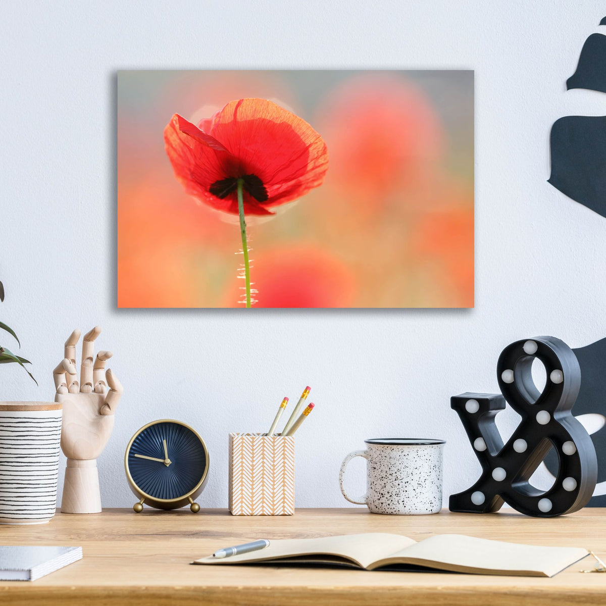 Epic Art ' Poppy Dream' by Roeselien Raimond, Acrylic Glass Wall Art,16x12