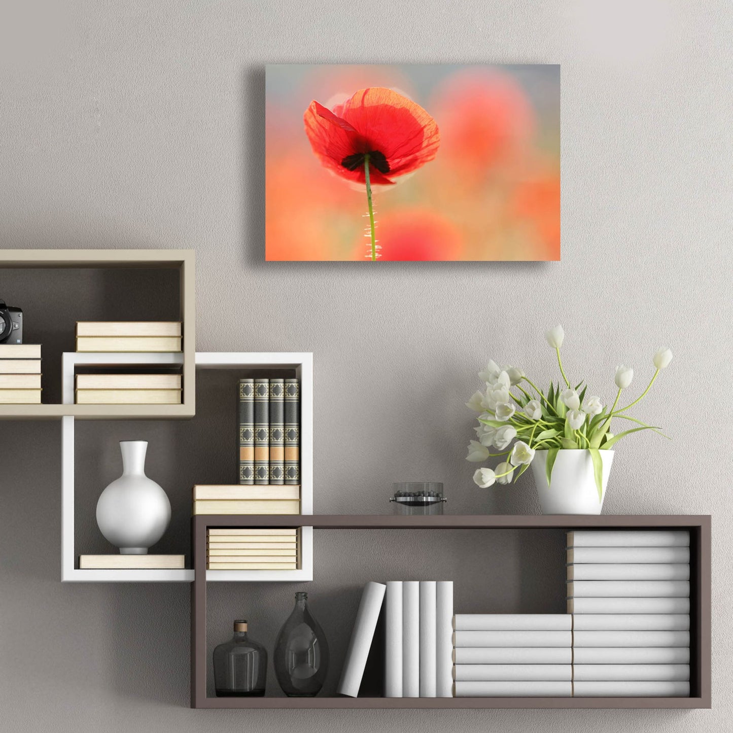 Epic Art ' Poppy Dream' by Roeselien Raimond, Acrylic Glass Wall Art,24x16