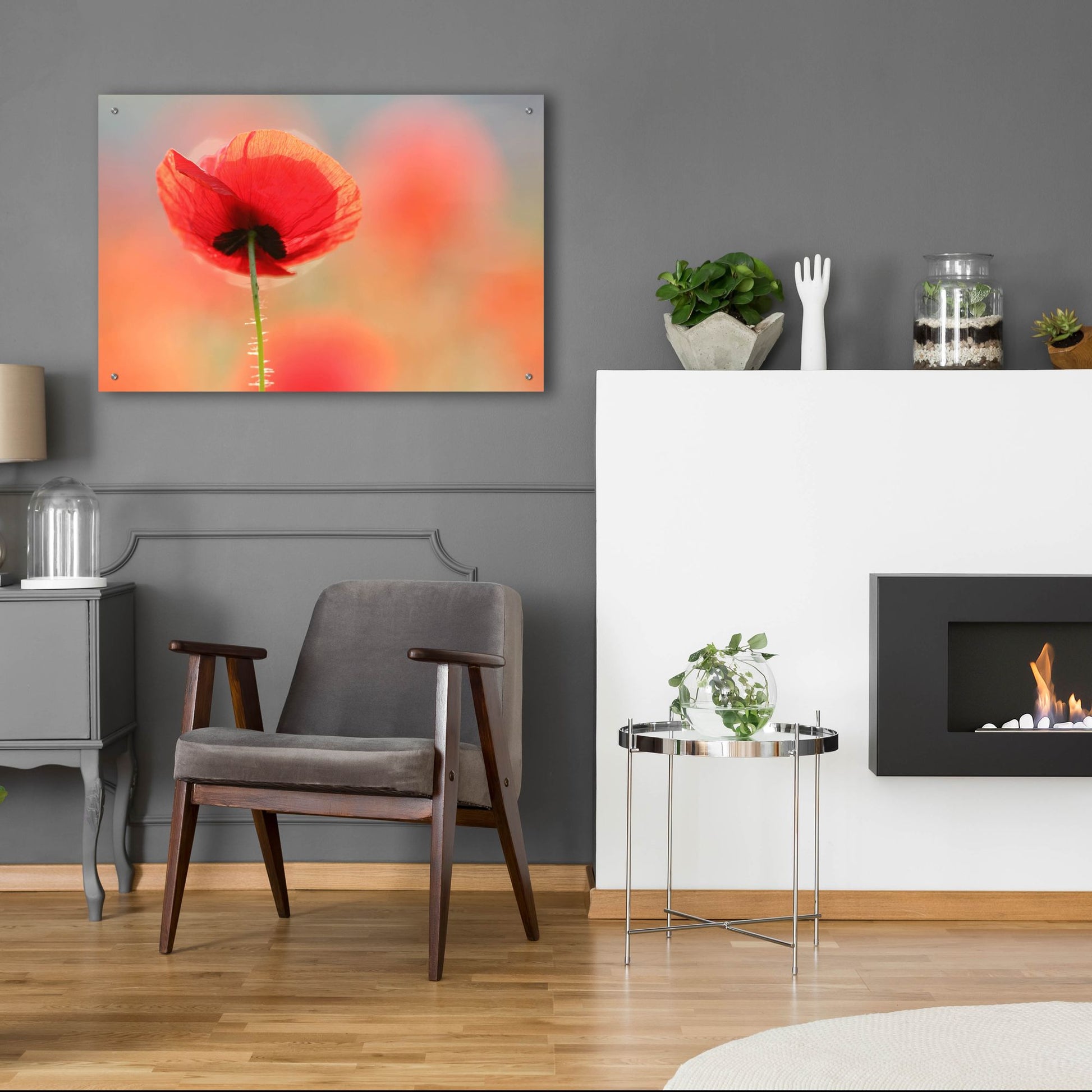 Epic Art ' Poppy Dream' by Roeselien Raimond, Acrylic Glass Wall Art,36x24