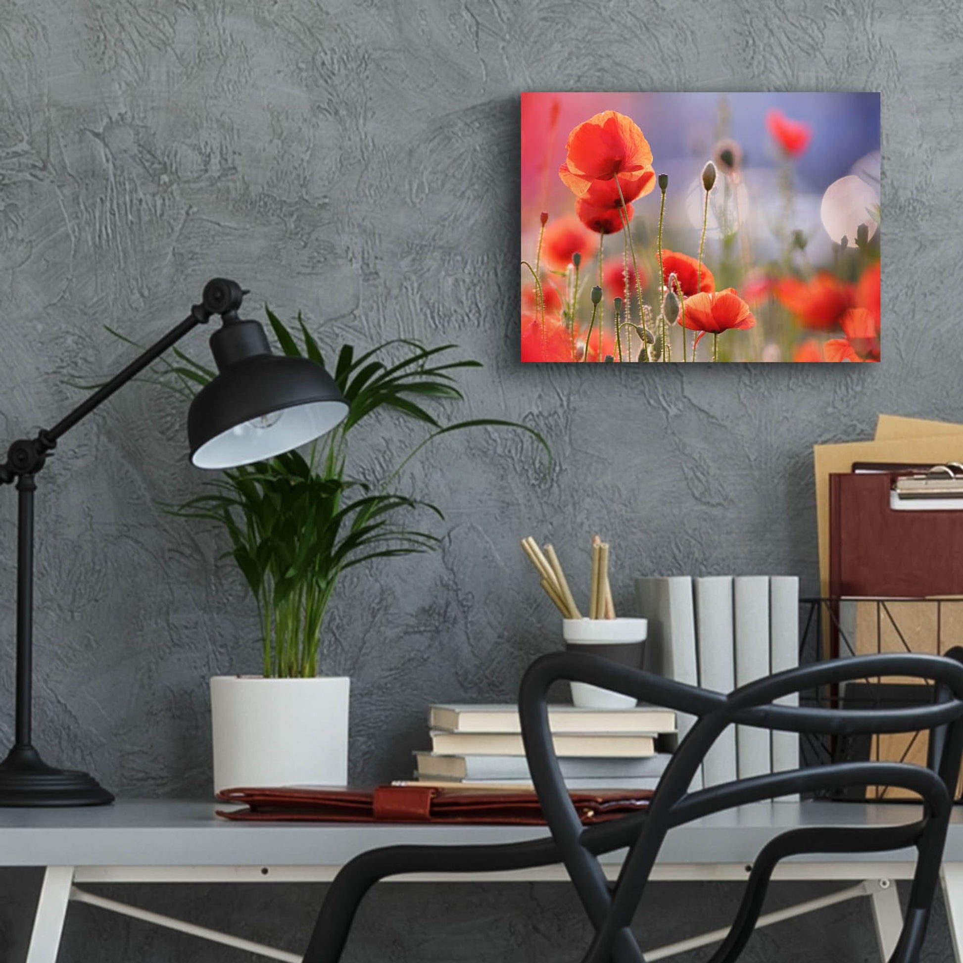 Epic Art ' Poppy Delight' by Roeselien Raimond, Acrylic Glass Wall Art,16x12