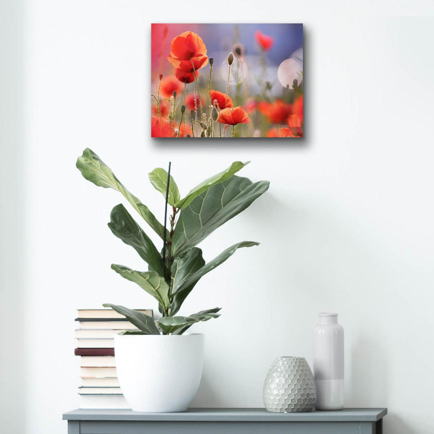 Epic Art ' Poppy Delight' by Roeselien Raimond, Acrylic Glass Wall Art,16x12