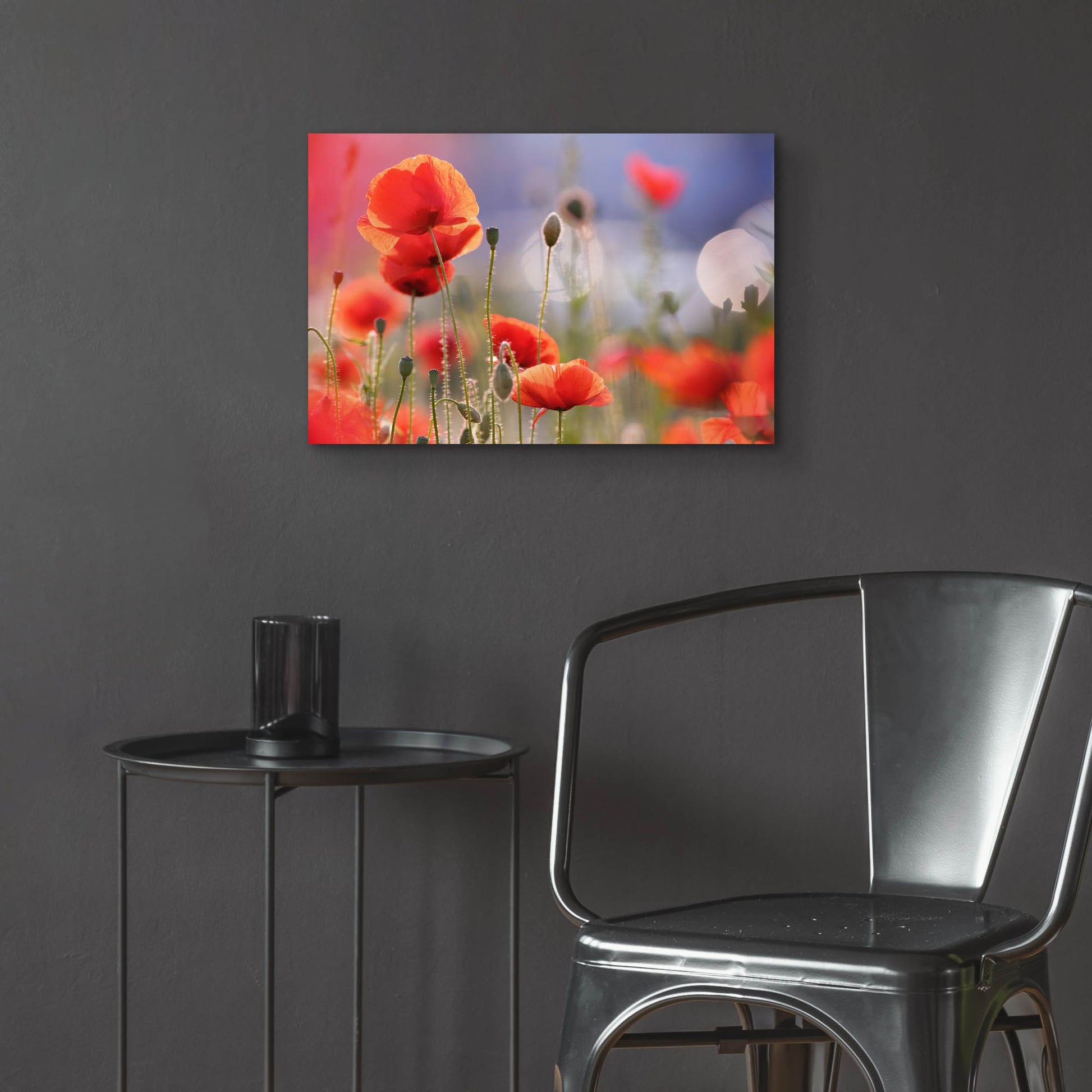 Epic Art ' Poppy Delight' by Roeselien Raimond, Acrylic Glass Wall Art,24x16