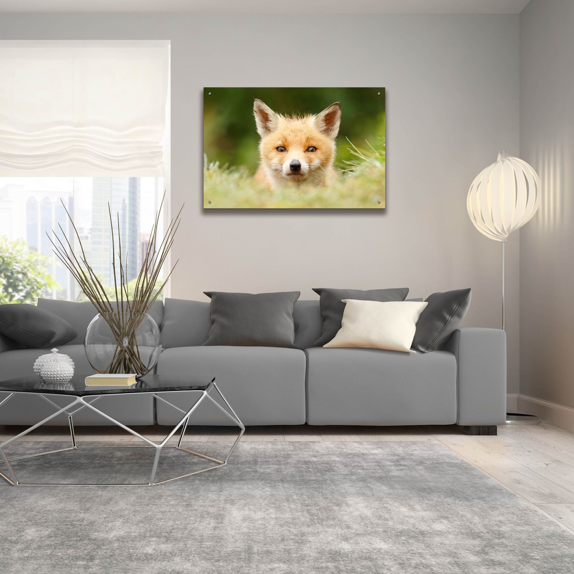 Epic Art ' Bad Fur Day' by Roeselien Raimond, Acrylic Glass Wall Art,36x24