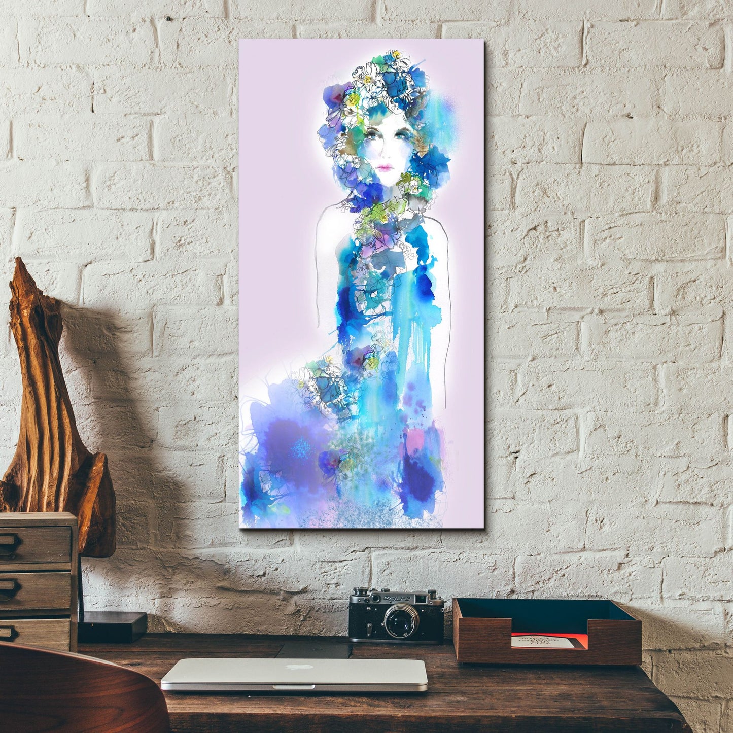 Epic Art ' Anemone' by Schuyler Rideout, Acrylic Glass Wall Art,12x24